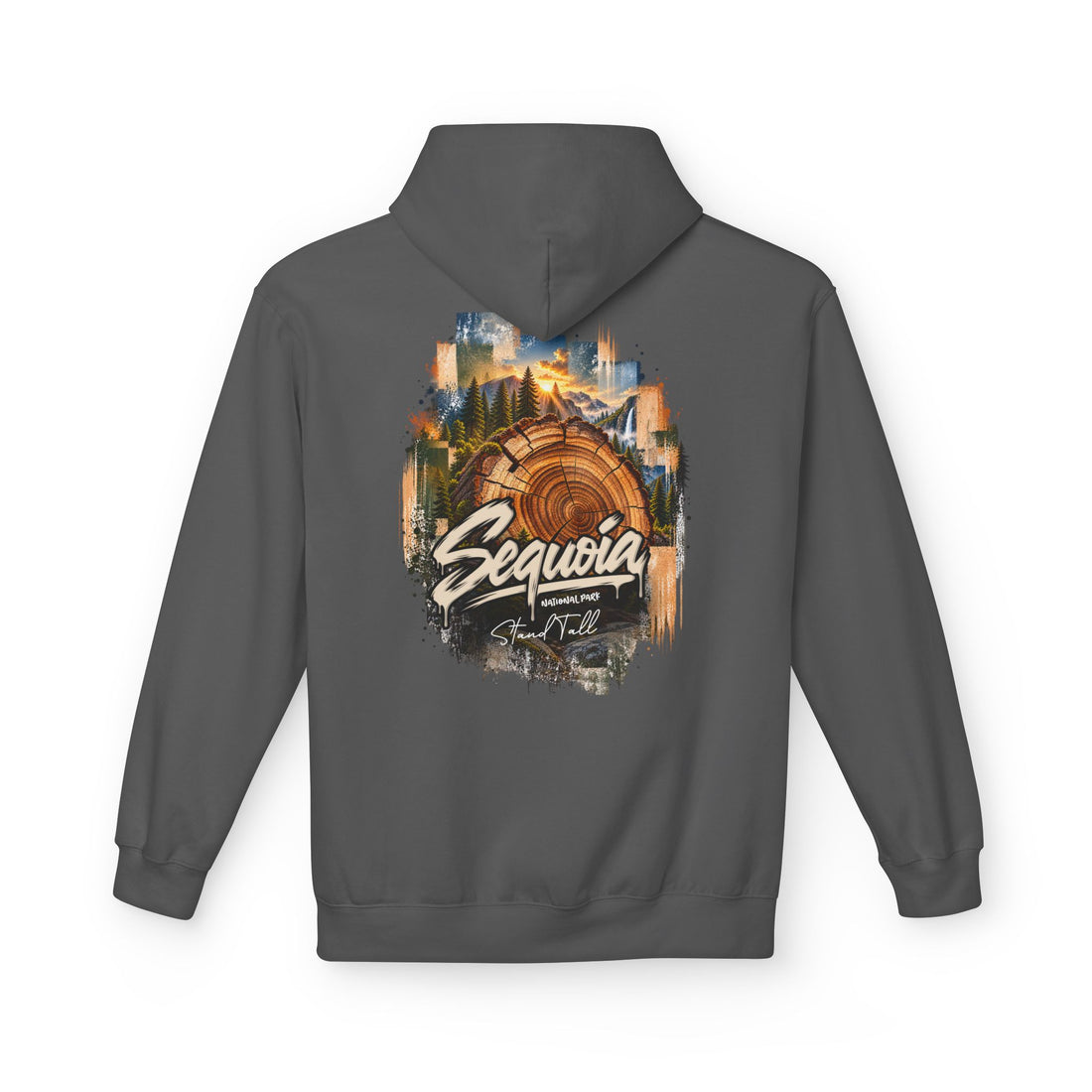 Sequoia National Park – Tree Rings Stand Tall Graphic Hoodie