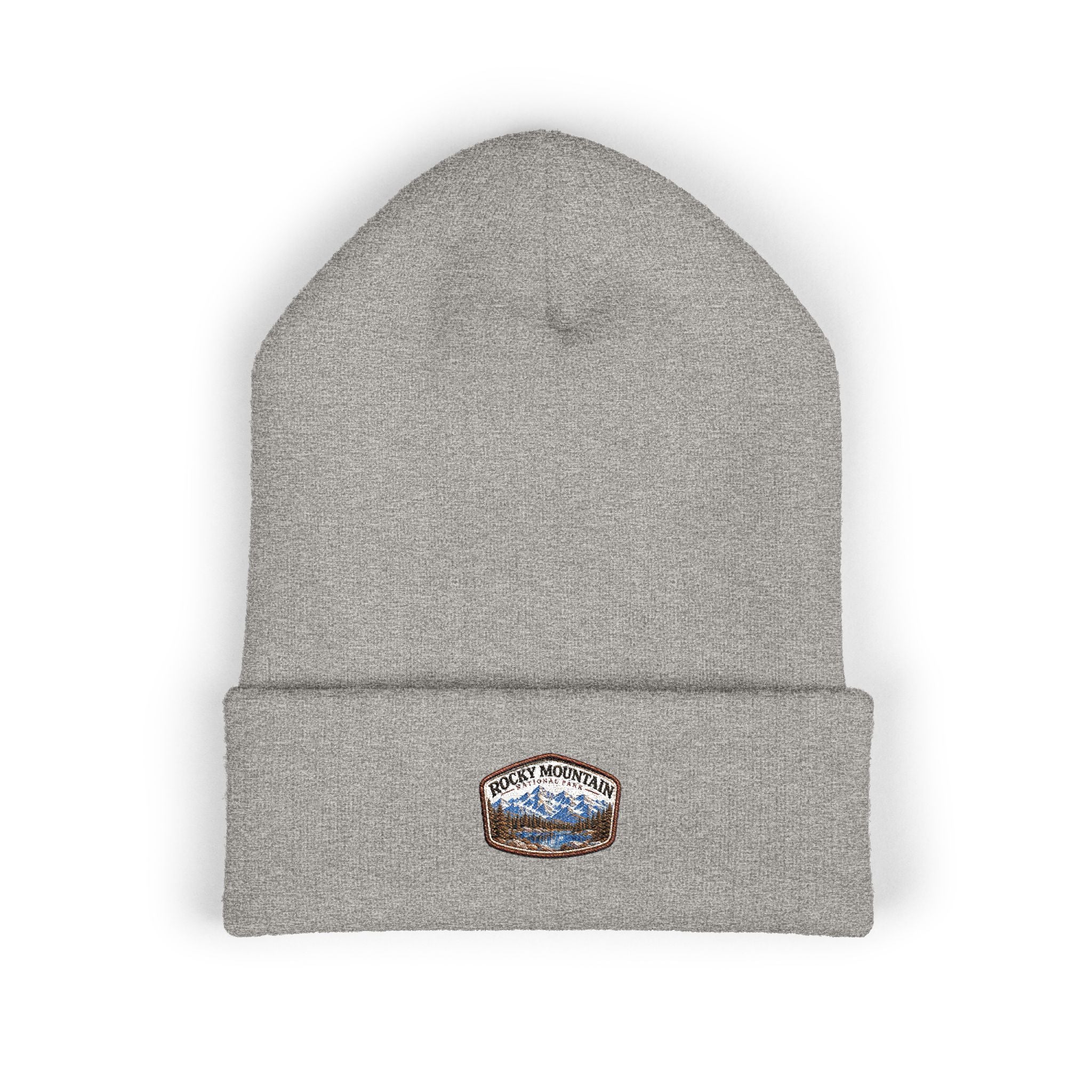 Rocky Mountain National Park Alpine Lake Beanie Peak Arch Patch Logo