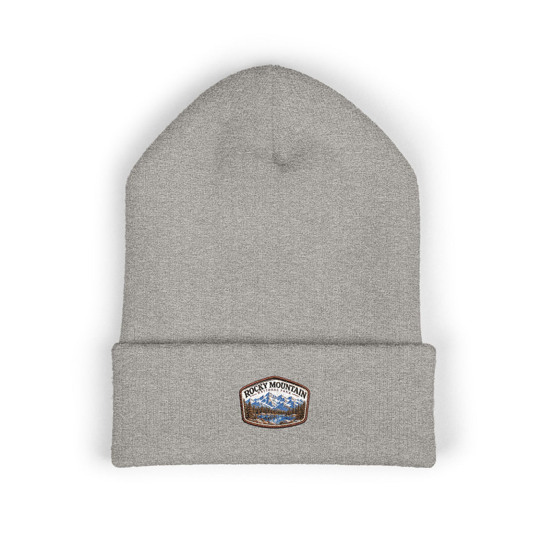 Rocky Mountain National Park Alpine Lake Beanie Peak Arch Patch Logo
