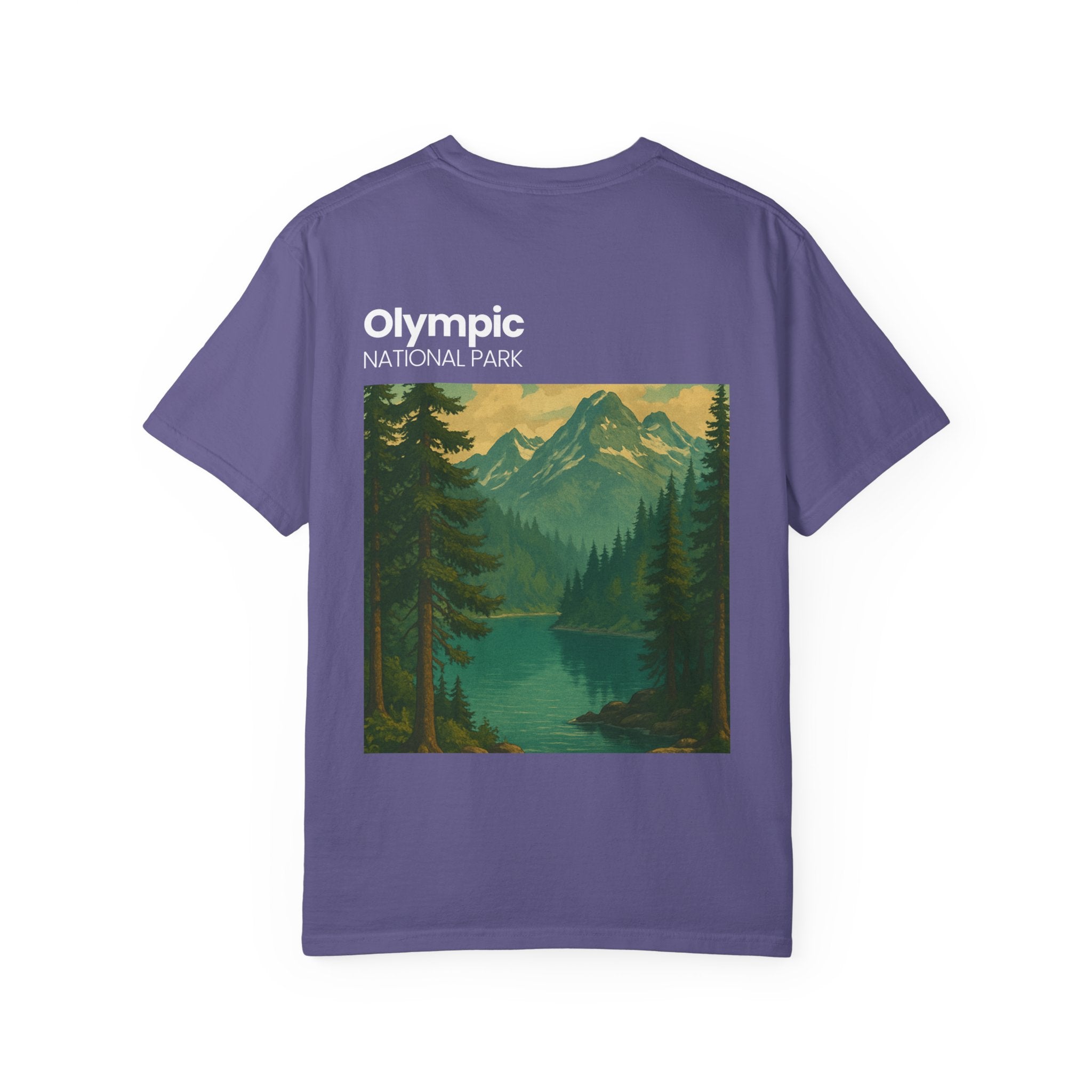 Olympic National Park landscape T-Shirt | mountain lake forest tee