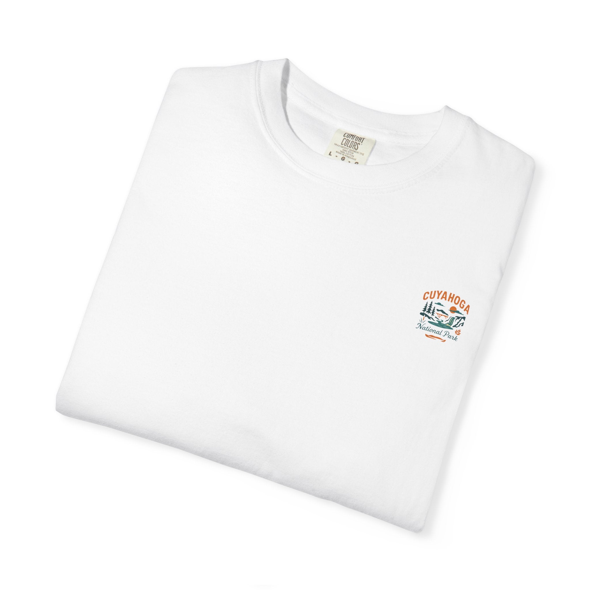 Cuyahoga Valley Waterfall Illustration T-Shirt | National Park Landscape