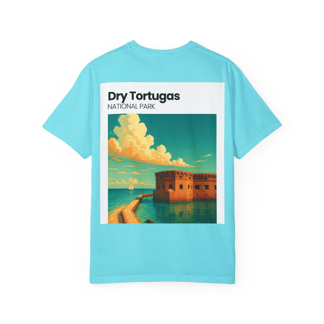 Dry Tortugas National Park Poster T-shirt | Vintage Fort Illustration