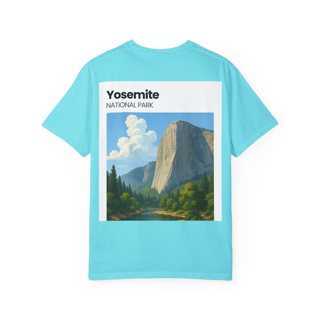 Yosemite National Park Half Dome Landscape T-Shirt | Vintage Park Poster Tee