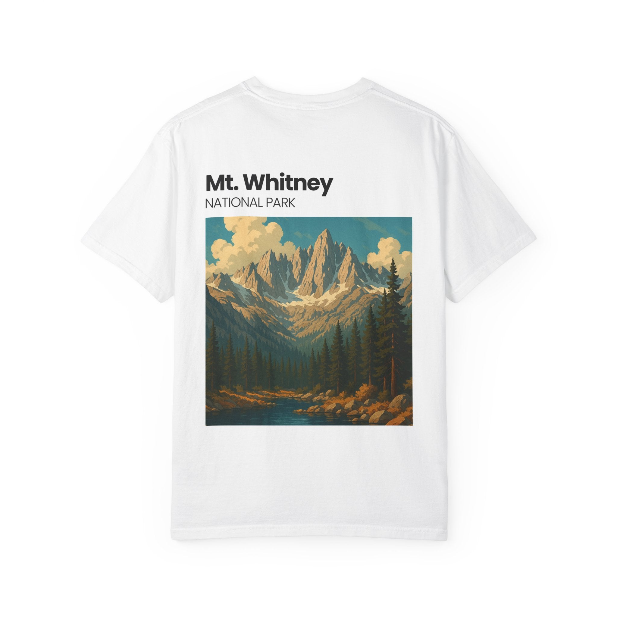 Mt. Whitney National Park mountain landscape T-Shirt | vintage nature poster