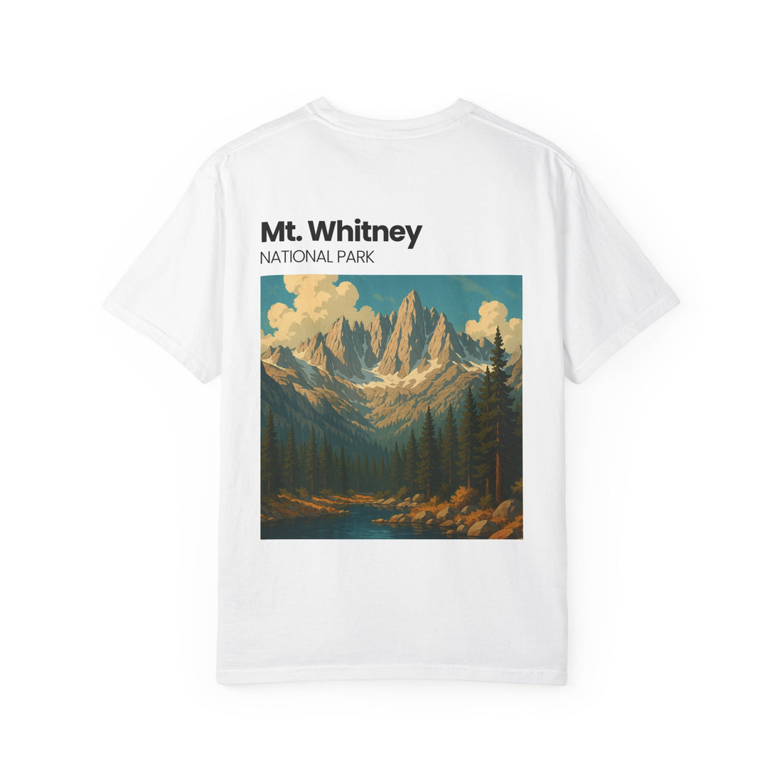 Mt. Whitney National Park mountain landscape T-Shirt | vintage nature poster