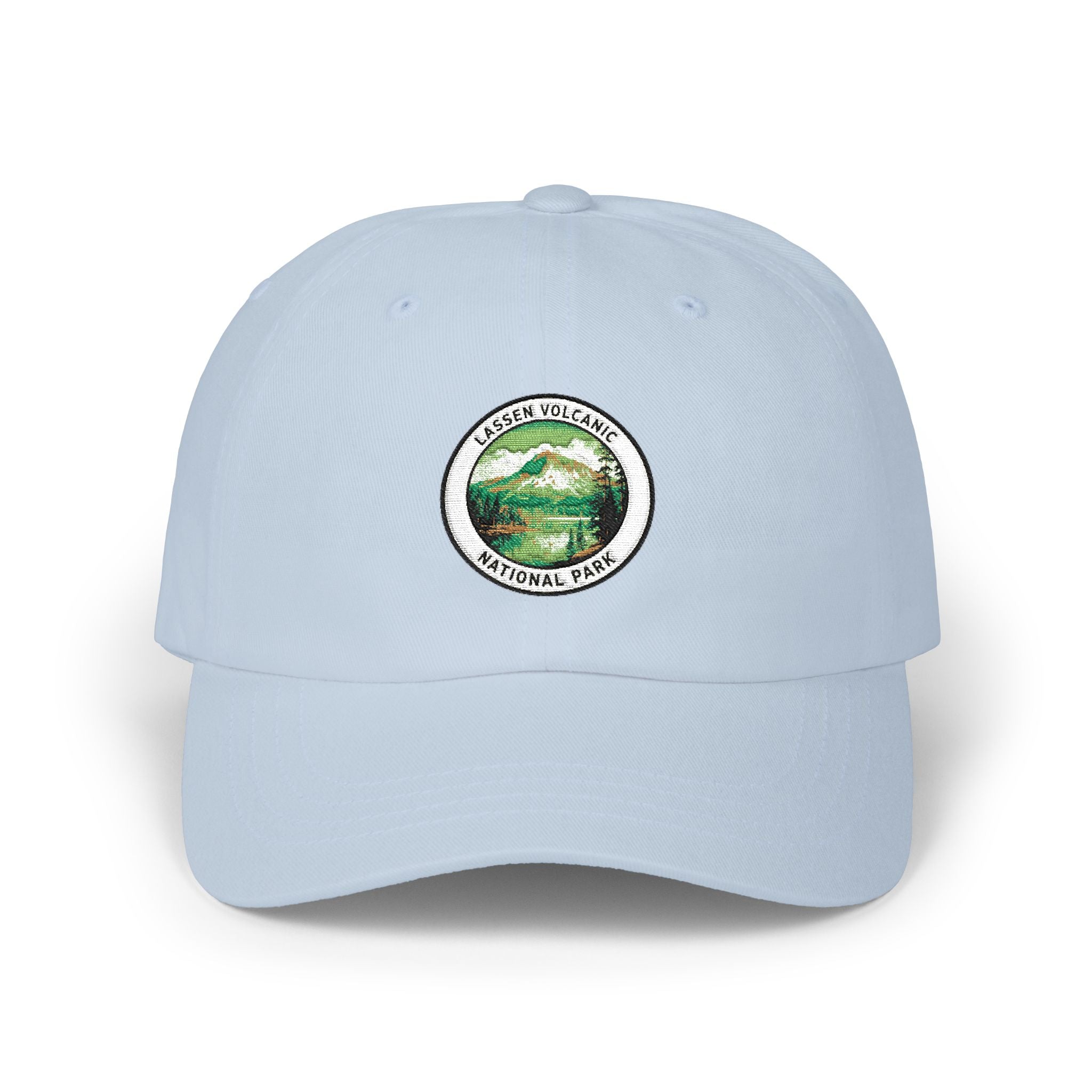Lassen Volcanic Mountain Patch Dad Cap | Vintage Hiking Logo