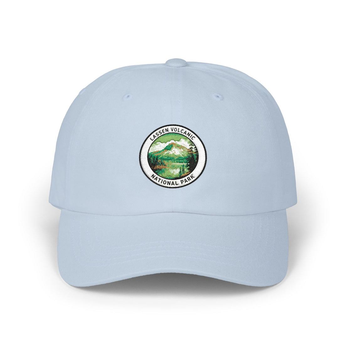 Lassen Volcanic Mountain Patch Dad Cap | Vintage Hiking Logo