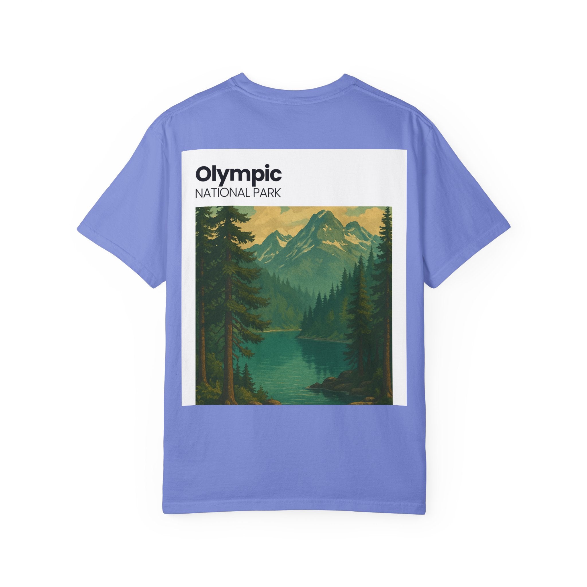 Olympic National Park landscape T-Shirt | mountain lake forest tee