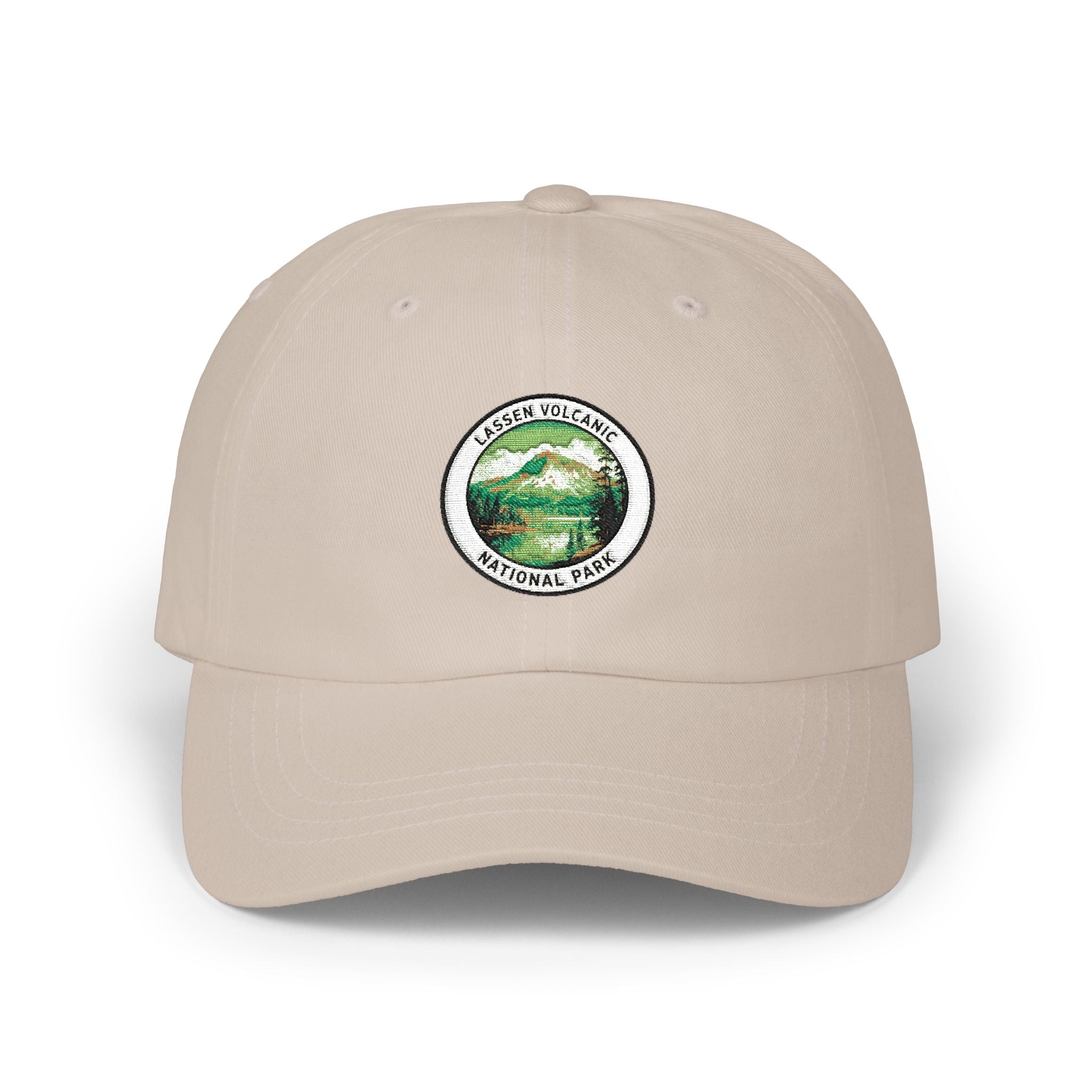 Lassen Volcanic Mountain Patch Dad Cap | Vintage Hiking Logo