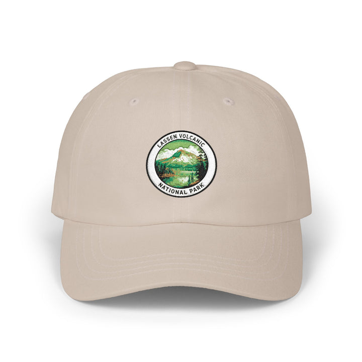 Lassen Volcanic Mountain Patch Dad Cap | Vintage Hiking Logo