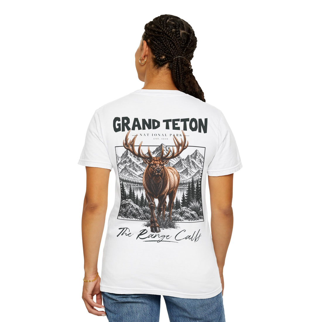 Grand Teton National Park Elk Graphic T-Shirt