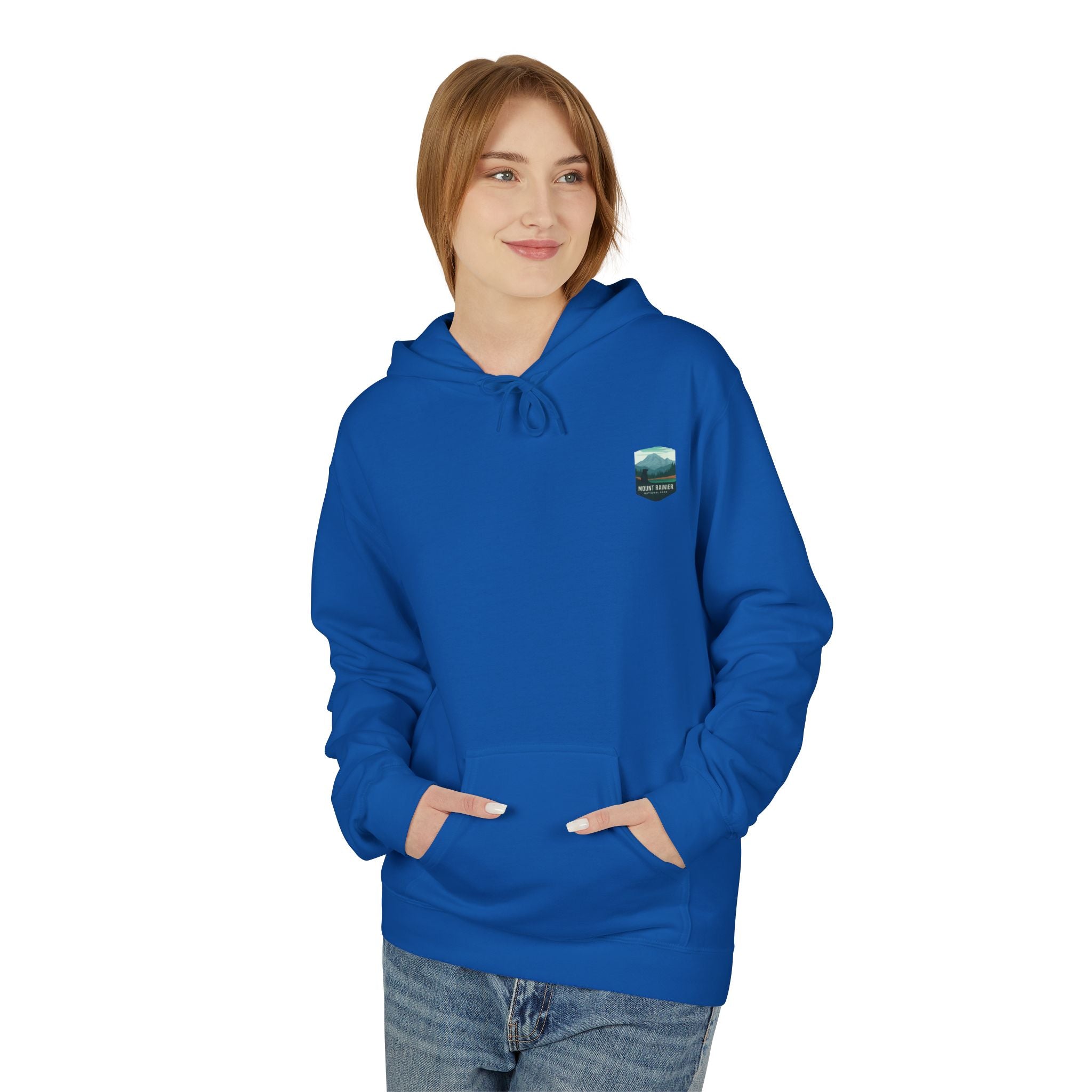 Mount Rainier National Park Hoodie | Vintage Landscape Mountain Design