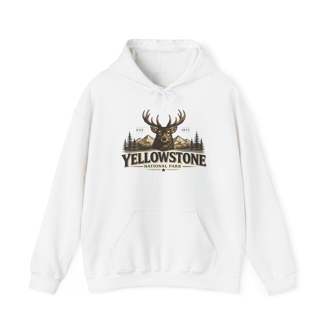 Yellowstone Elk Hoodie – Where the Wild Still Roams