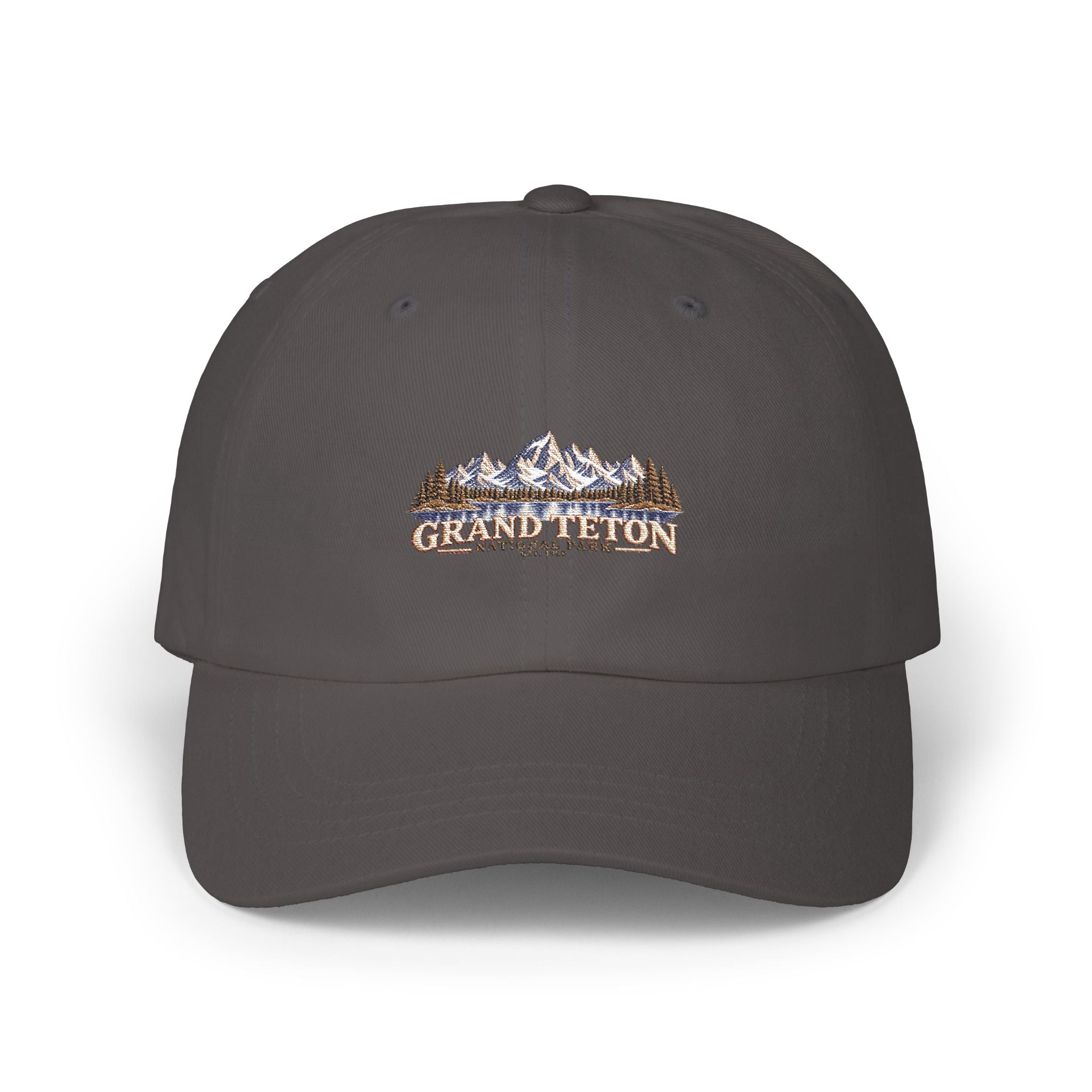 Grand Teton National Park Lake Reflection Dad Cap