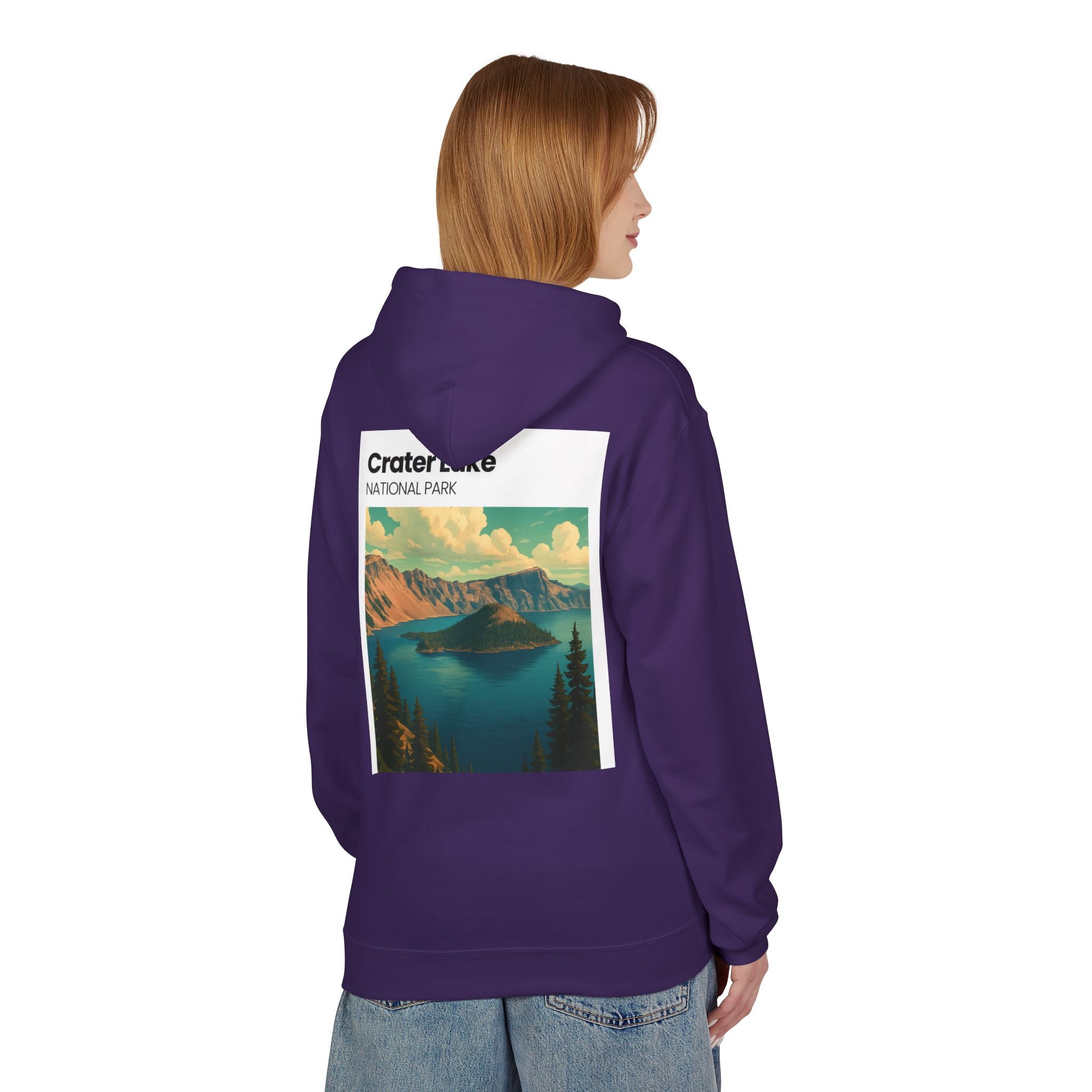 Crater Lake National Park Hoodie | Scenic Vintage Landscape