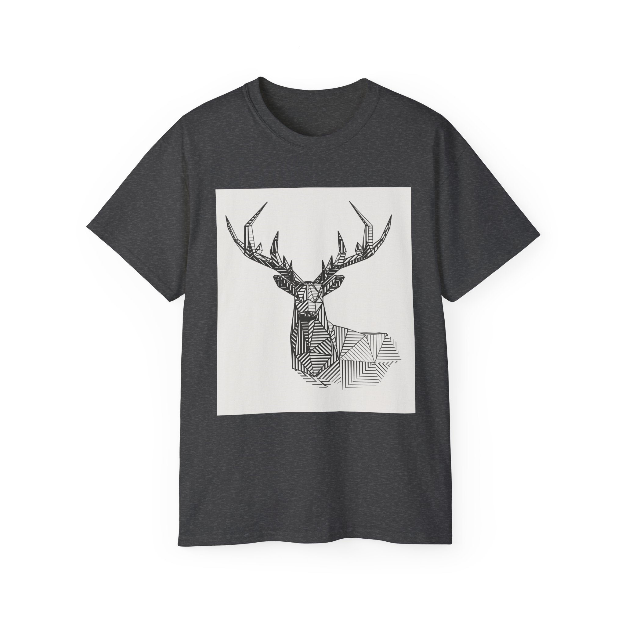 Geometric Deer Graphic Tee - Unisex Ultra Cotton T-Shirt