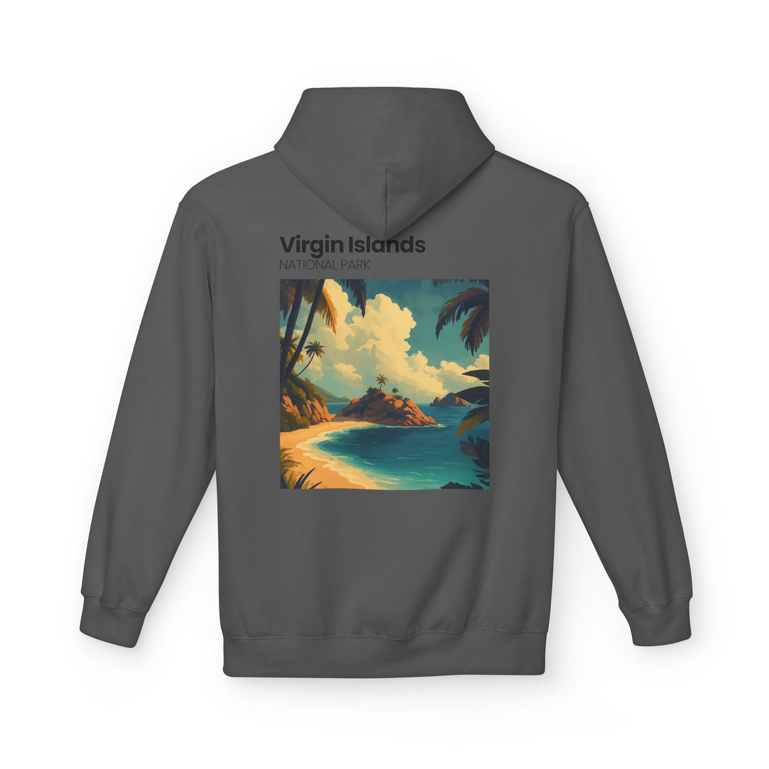 Virgin Islands National Park Beach Hoodie | Tropical Island Sunset