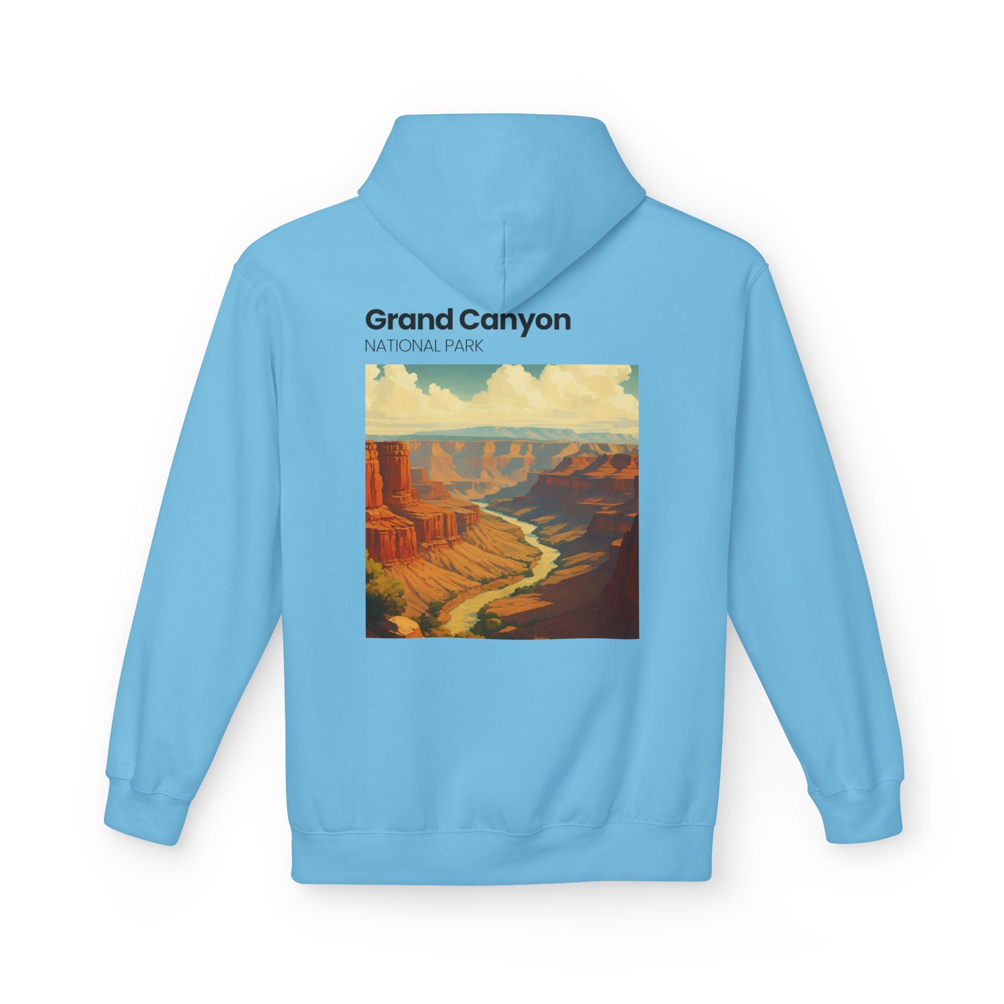 Grand Canyon Vintage Poster Hoodie | National Park Canyon Art