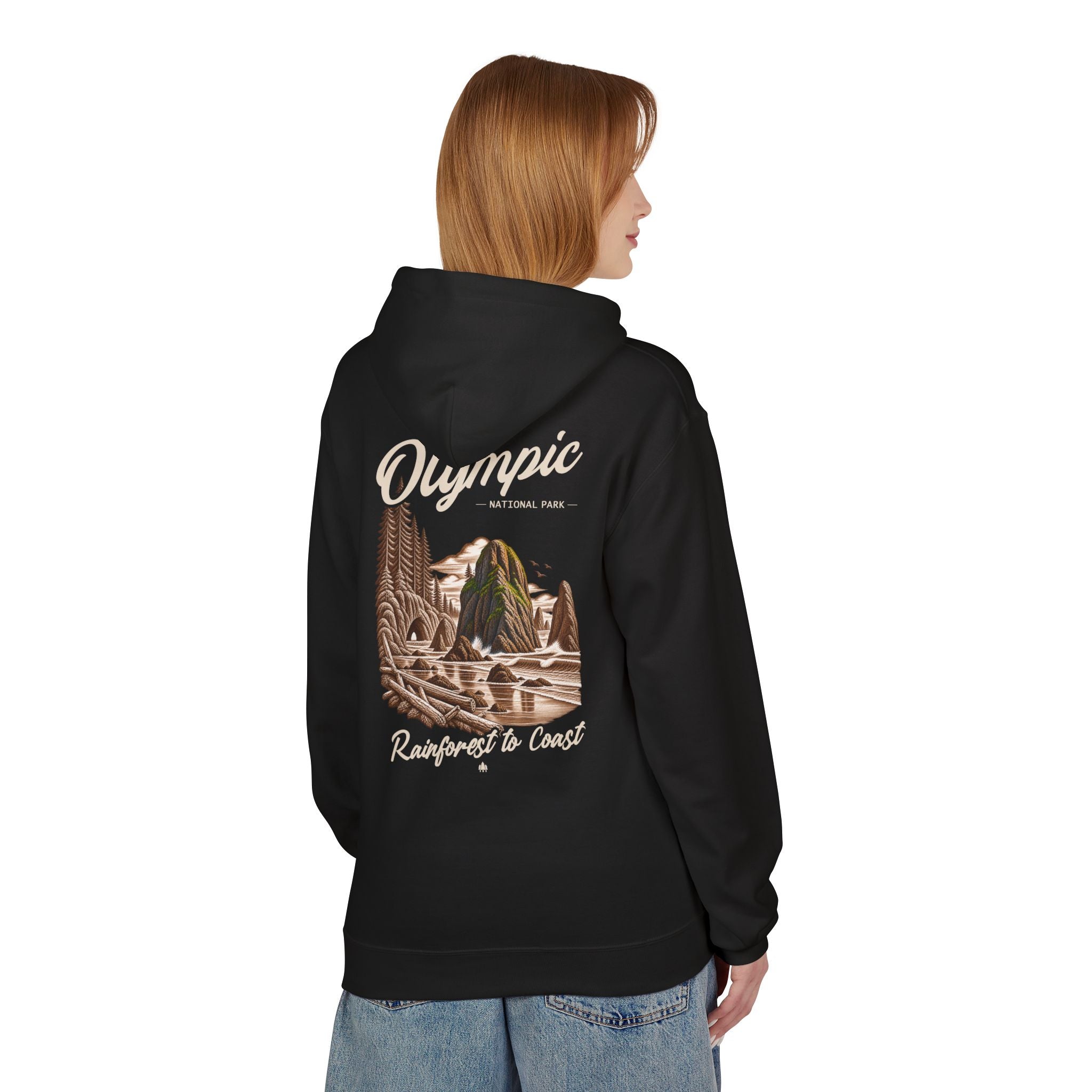 Olympic National Park Sea Stacks Graphic Hoodie