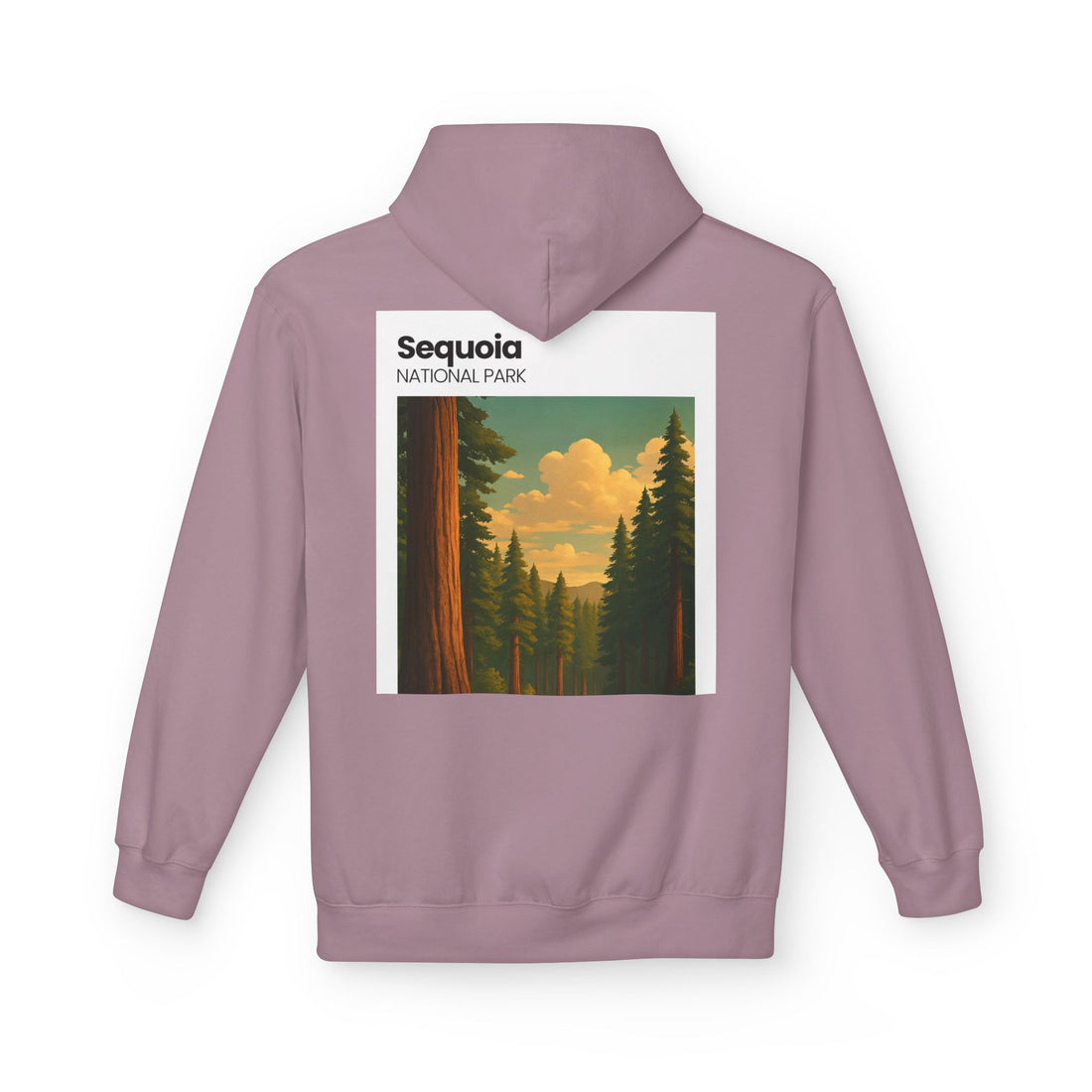 Sequoia National Park Vintage Poster Hoodie | Forest Landscape Sweatshirt