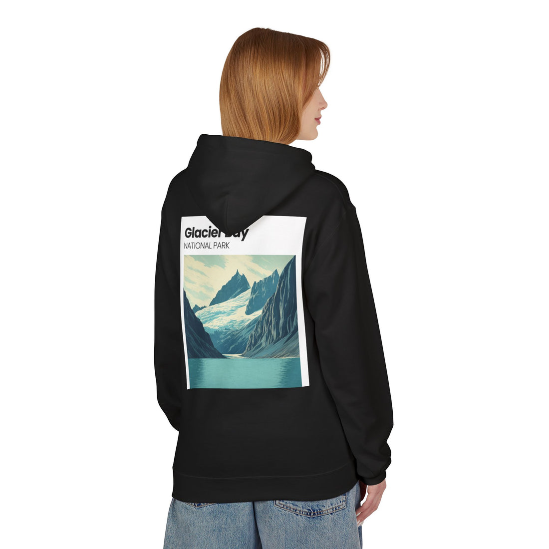 Vintage Wave Surf Patch Hoodie | Small Chest Graphic, Coastal Vibes