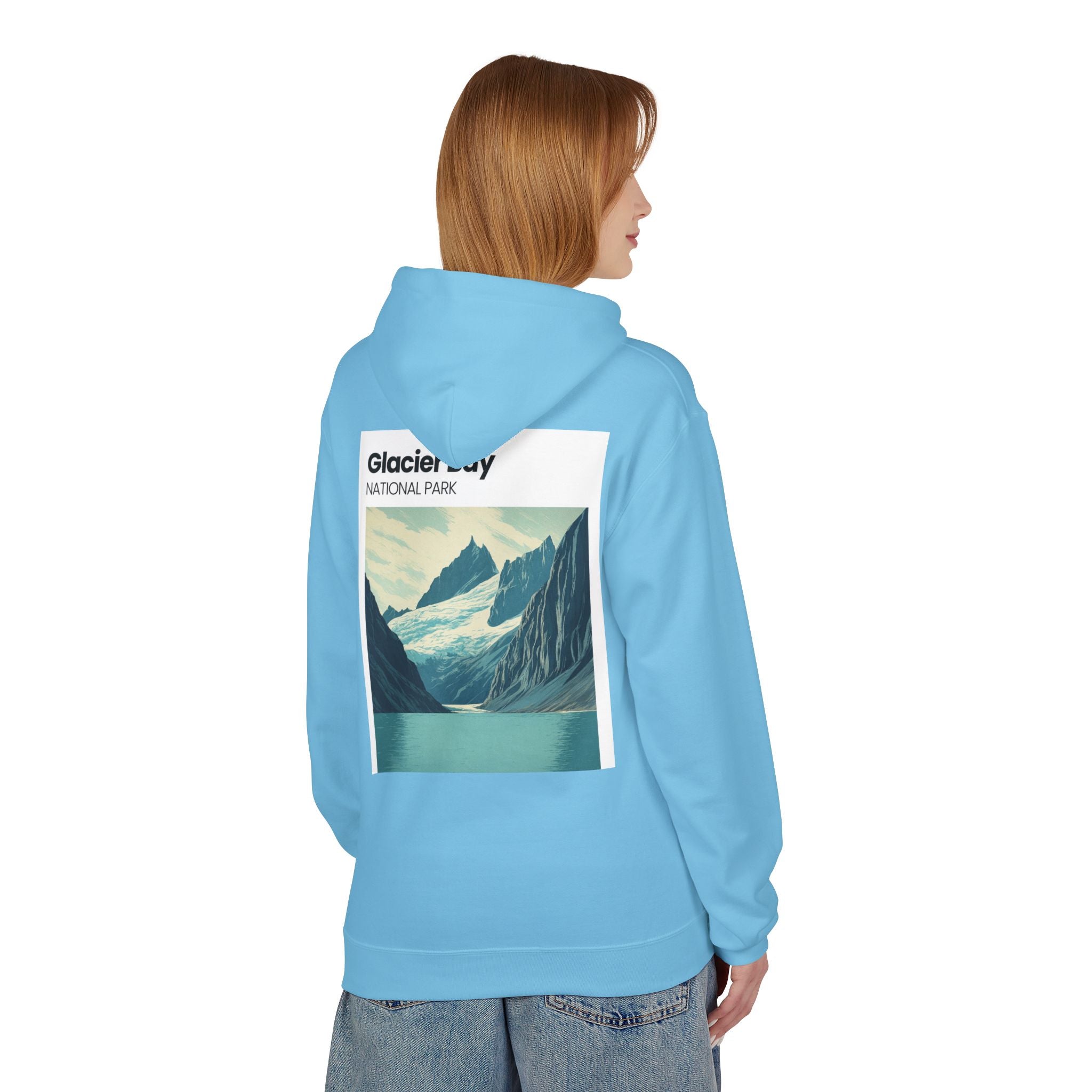 Vintage Wave Surf Patch Hoodie | Small Chest Graphic, Coastal Vibes