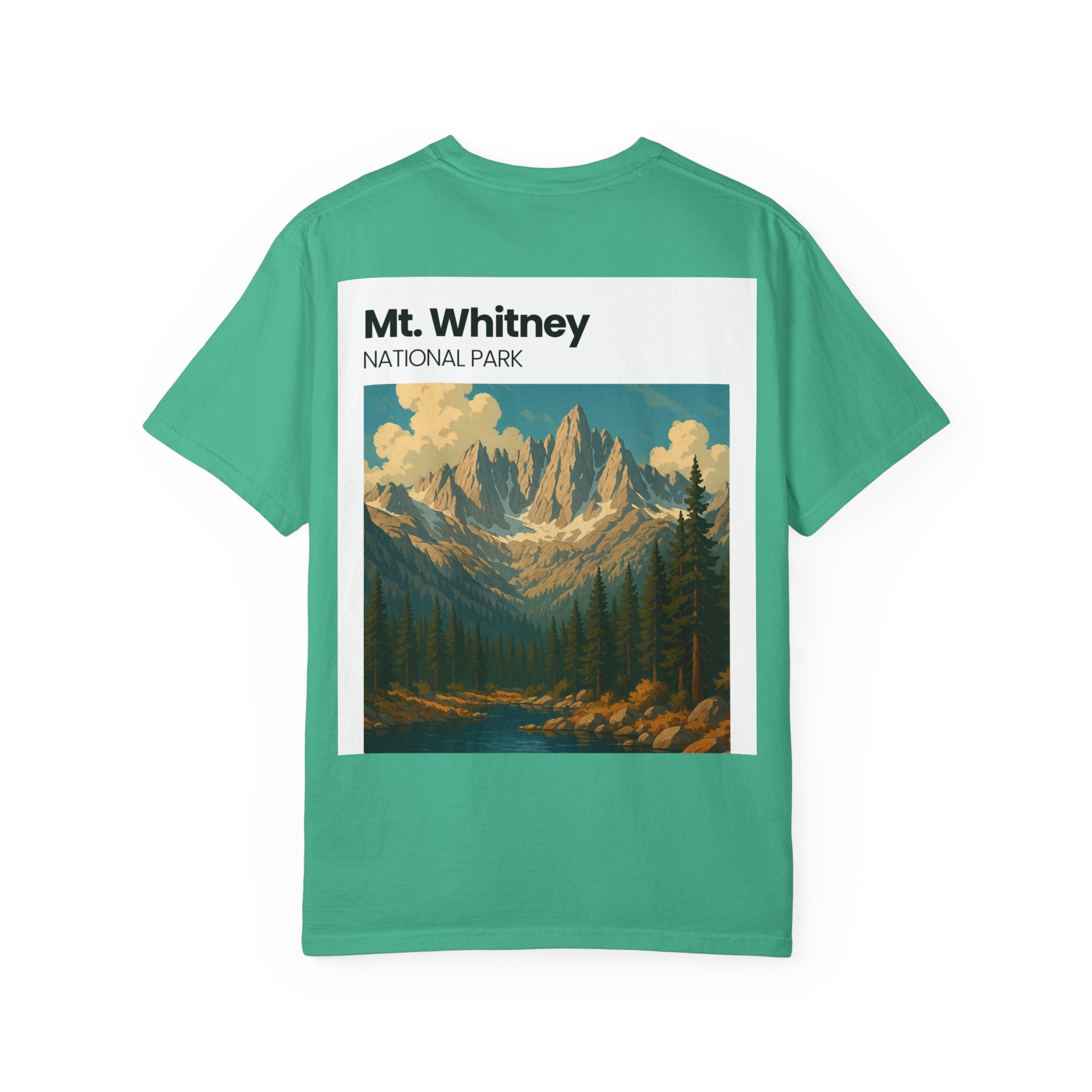 Mt. Whitney National Park mountain landscape T-Shirt | vintage nature poster