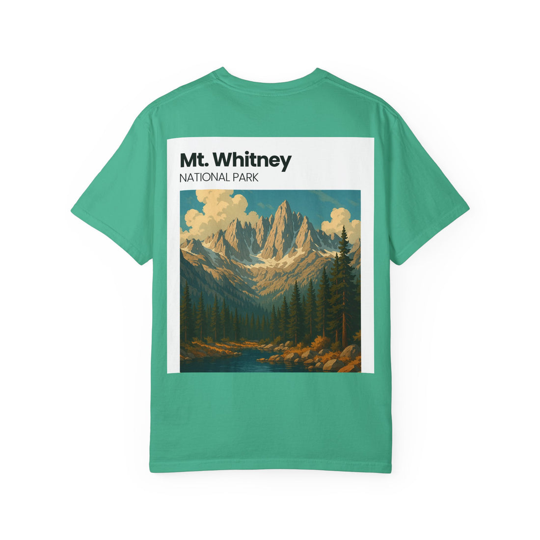 Mt. Whitney National Park mountain landscape T-Shirt | vintage nature poster