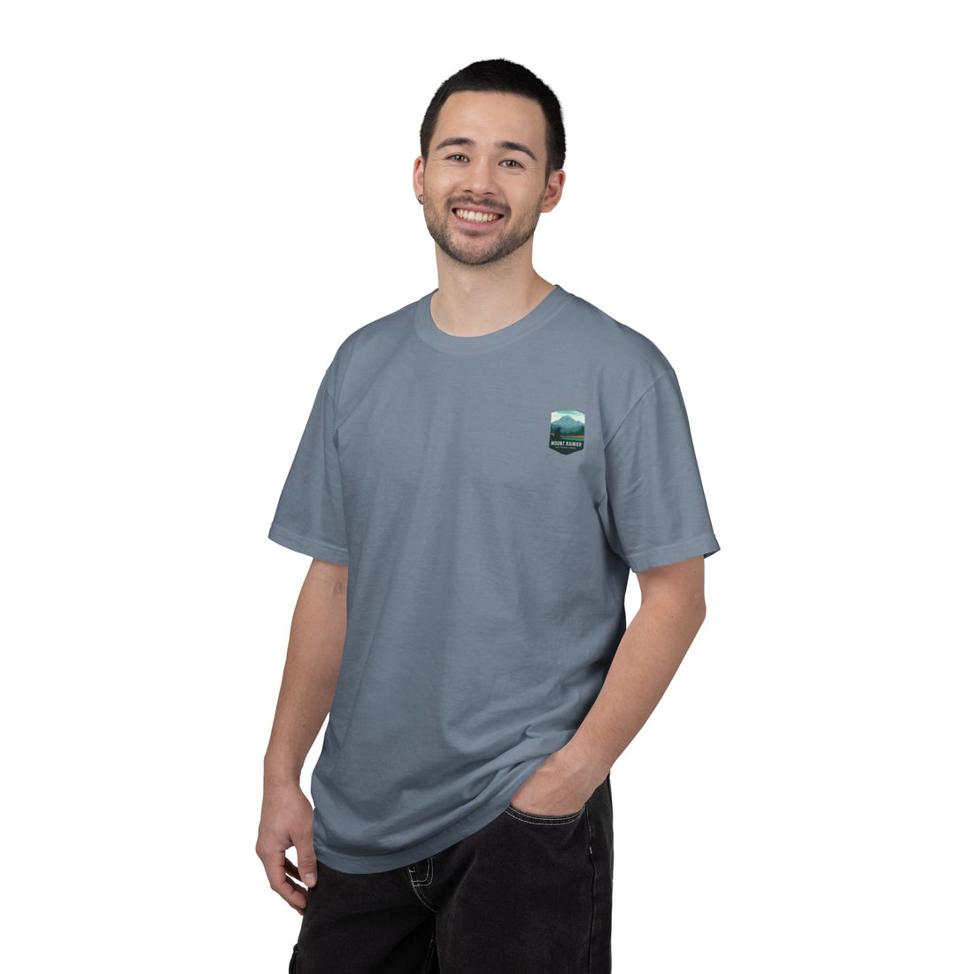Mount Rainier National Park Poster T-Shirt | Vintage Landscape Graphic