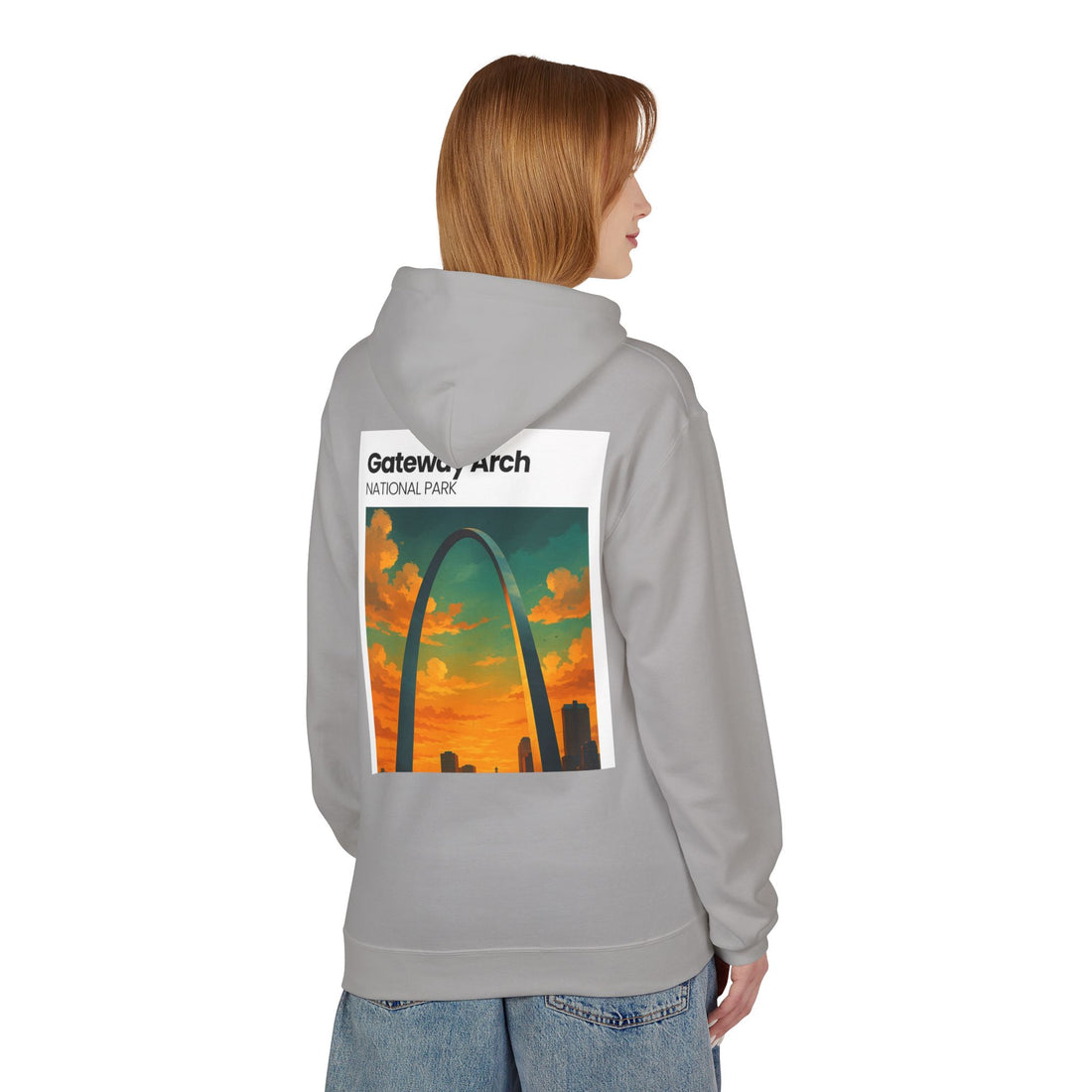 Palm Trees & Waves Hoodie | Small Chest Graphic, Beach Vibes