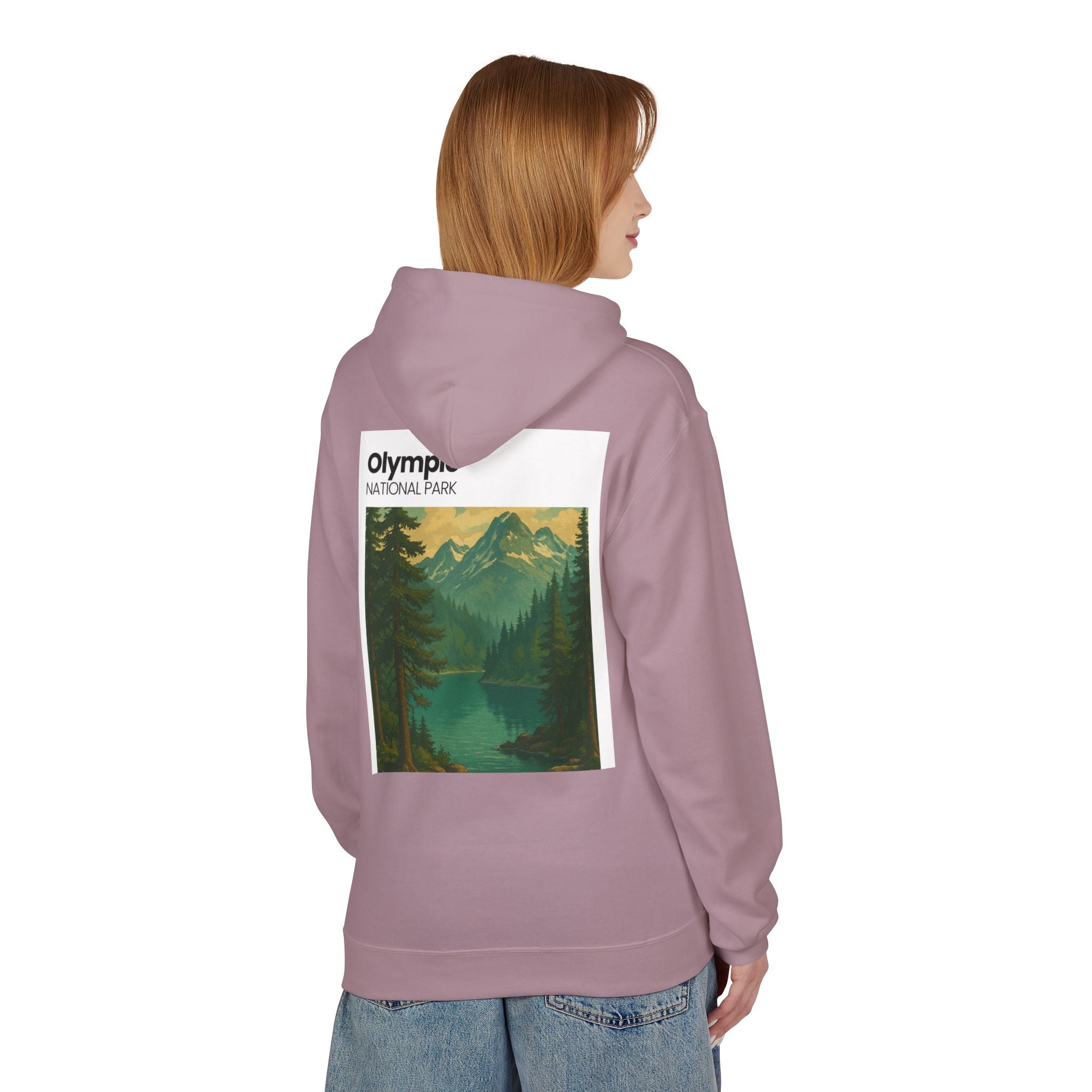 Olympic National Park landscape Hoodie | Mountain Lake Scenic Apparel
