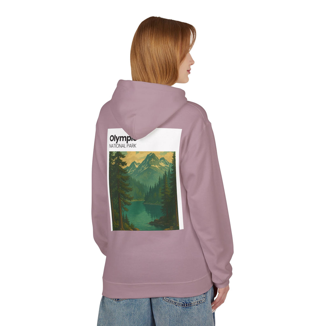 Olympic National Park landscape Hoodie | Mountain Lake Scenic Apparel