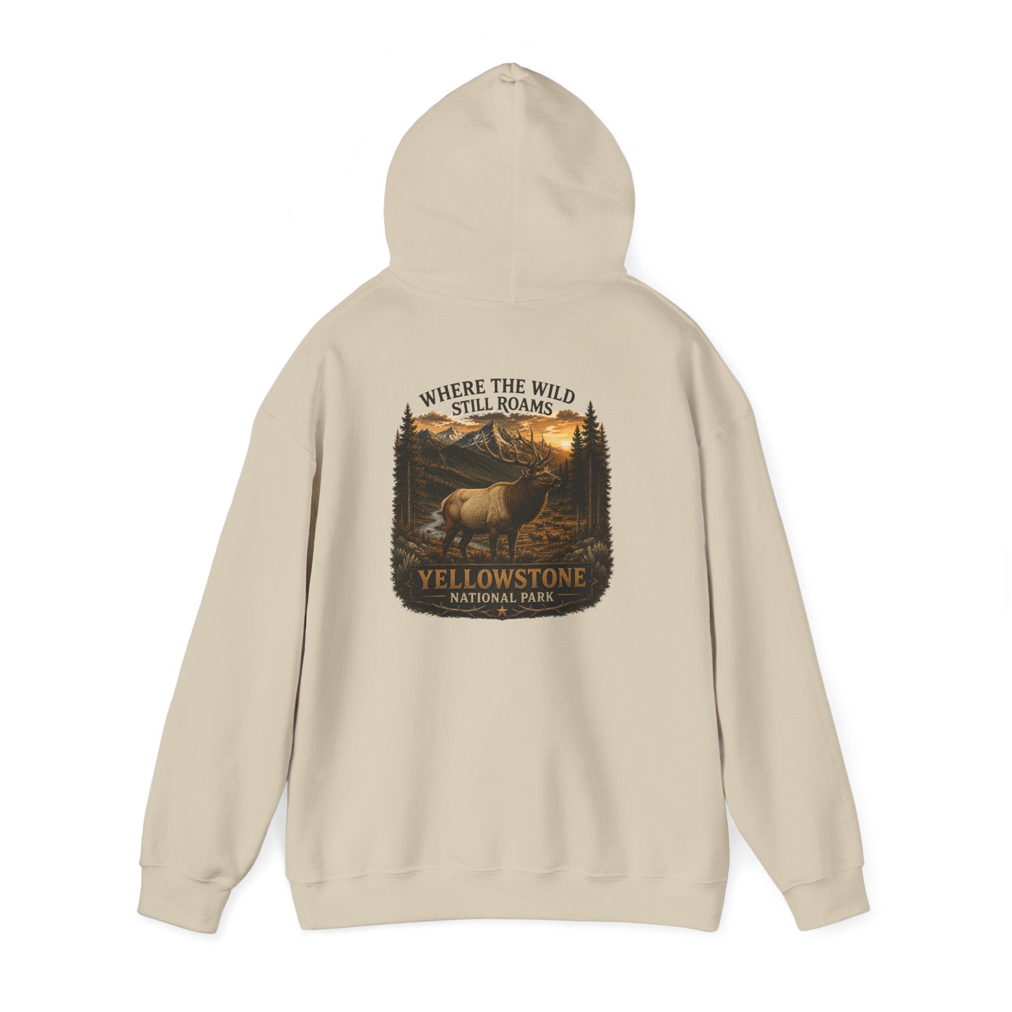 Yellowstone Elk Hoodie – Where the Wild Still Roams