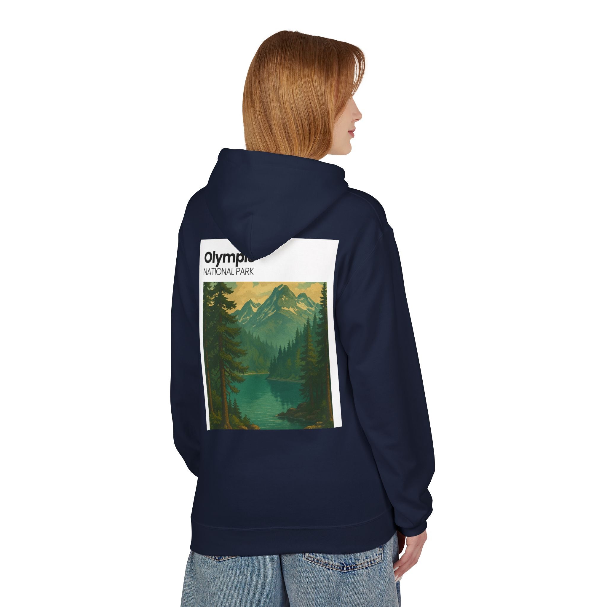 Olympic National Park landscape Hoodie | Mountain Lake Scenic Apparel