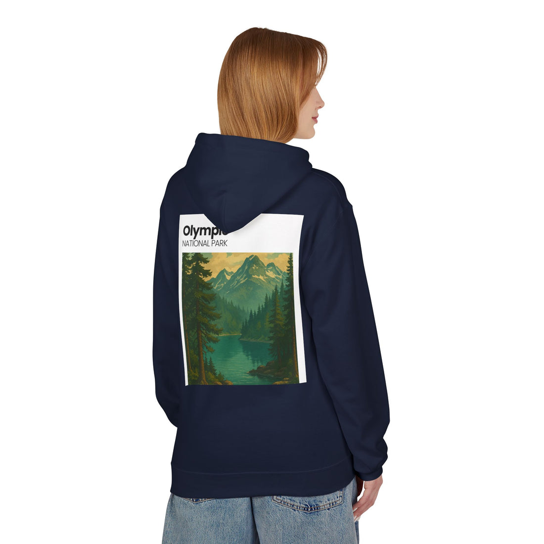 Olympic National Park landscape Hoodie | Mountain Lake Scenic Apparel