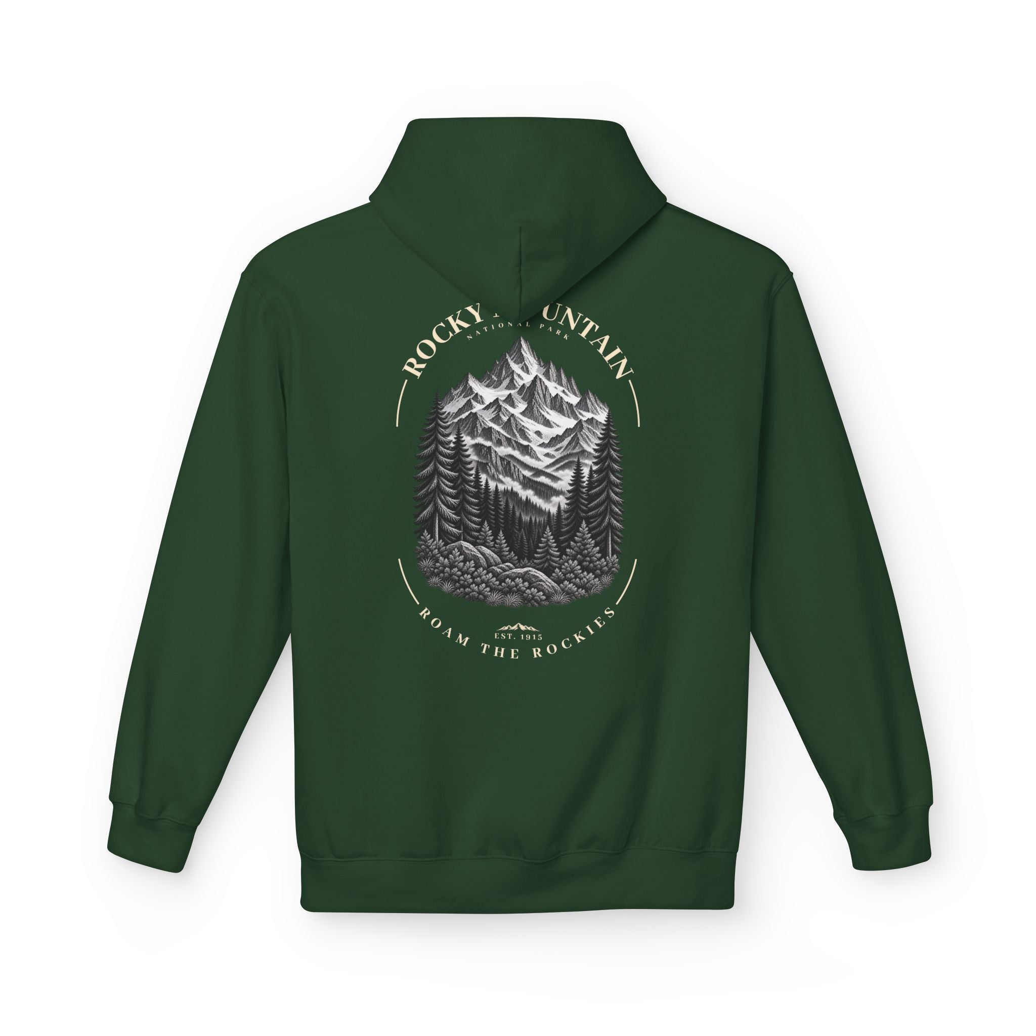 Rocky Mountain National Park Mountain Range Graphic Hoodie