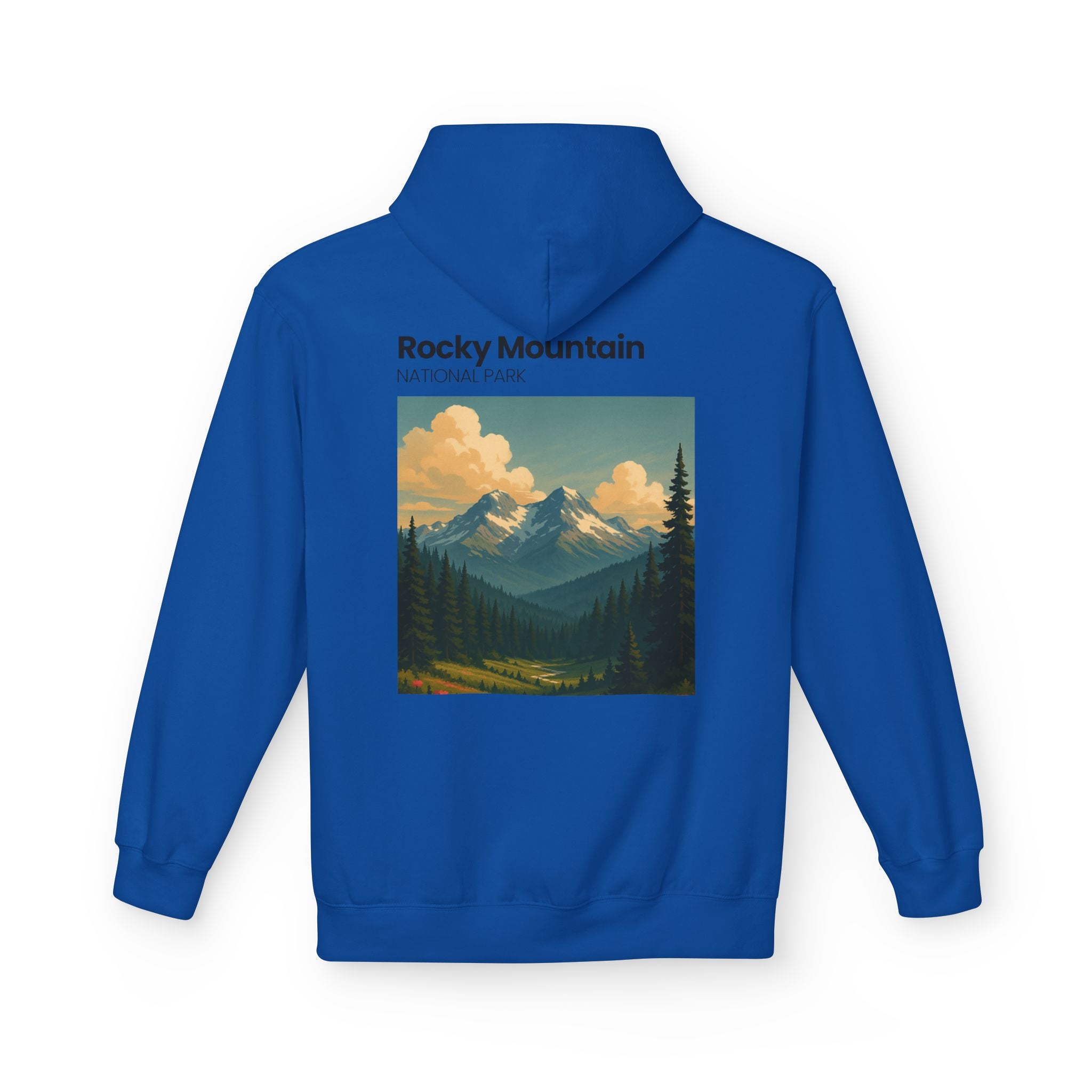 Rocky Mountain National Park Hoodie | Vintage Landscape Print