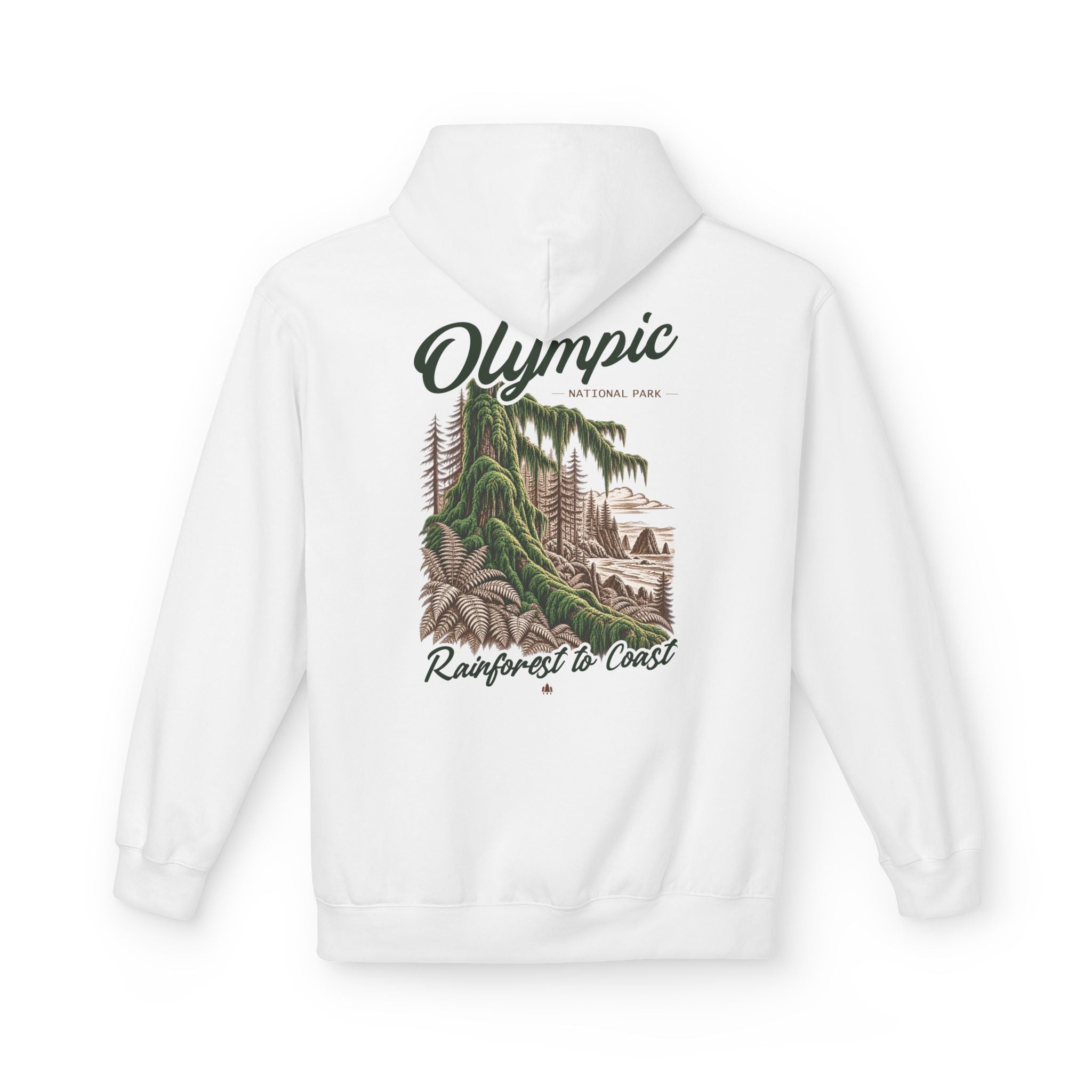Olympic National Park Hoh Rainforest Graphic Hoodie
