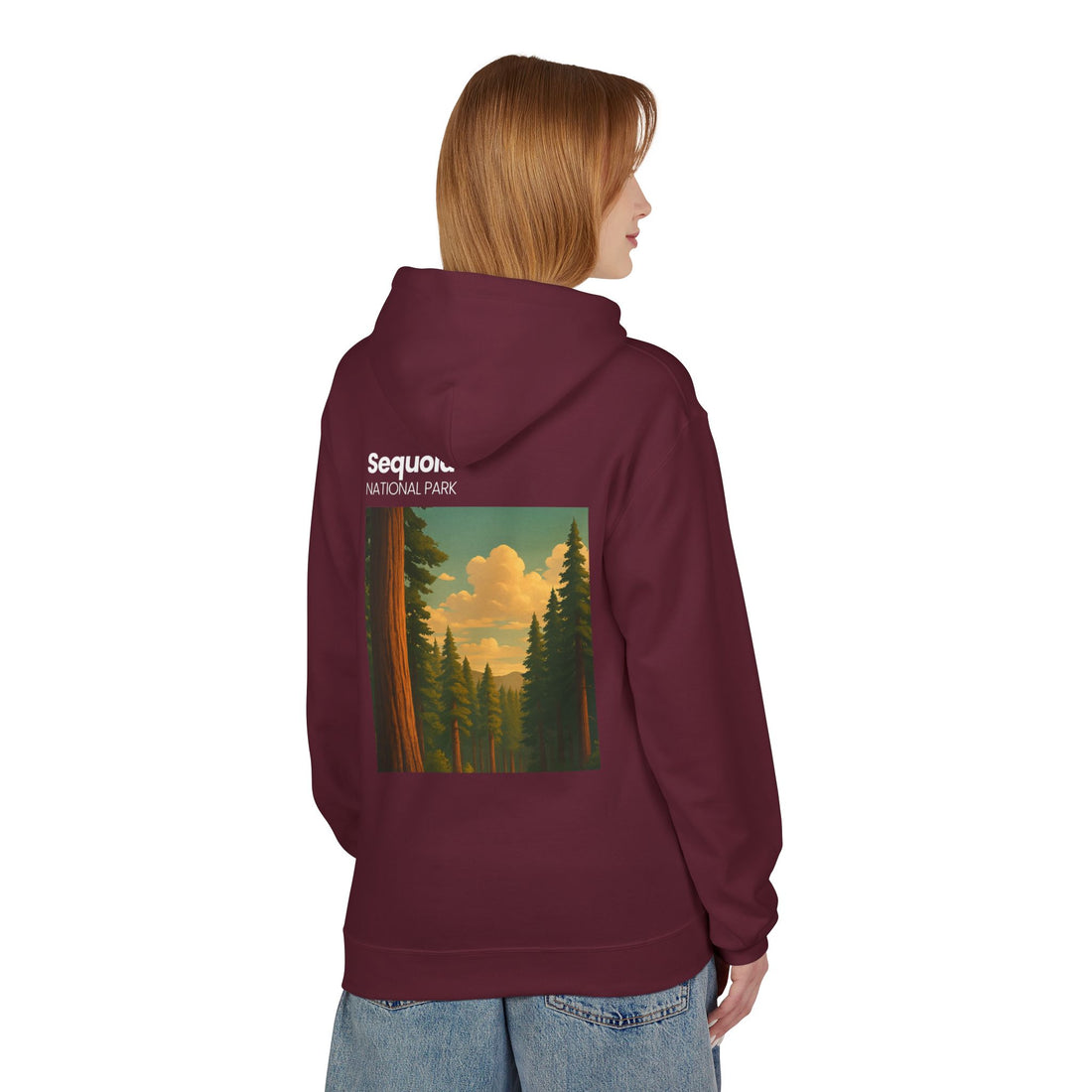 Sequoia National Park Vintage Poster Hoodie | Forest Landscape Sweatshirt