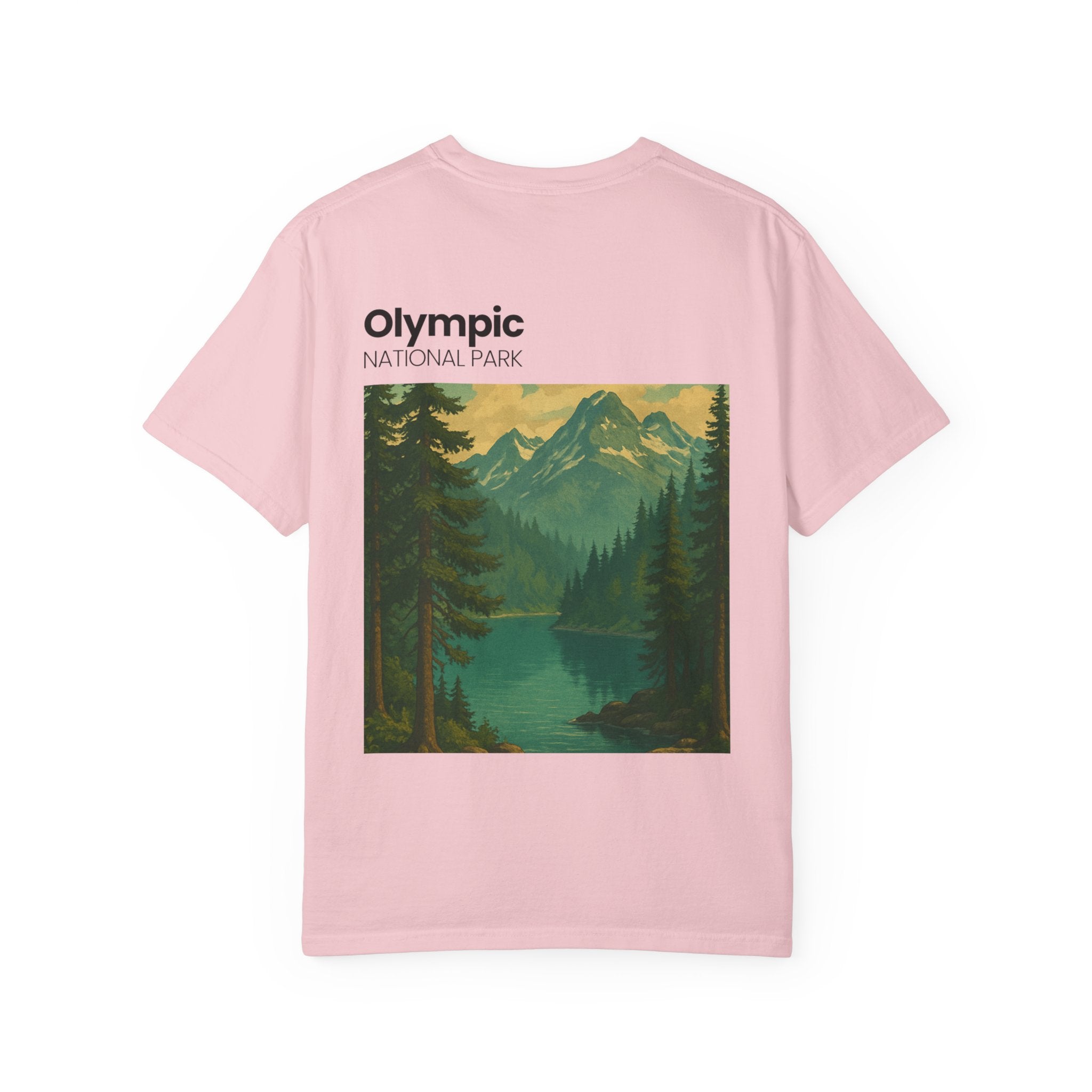 Olympic National Park landscape T-Shirt | mountain lake forest tee