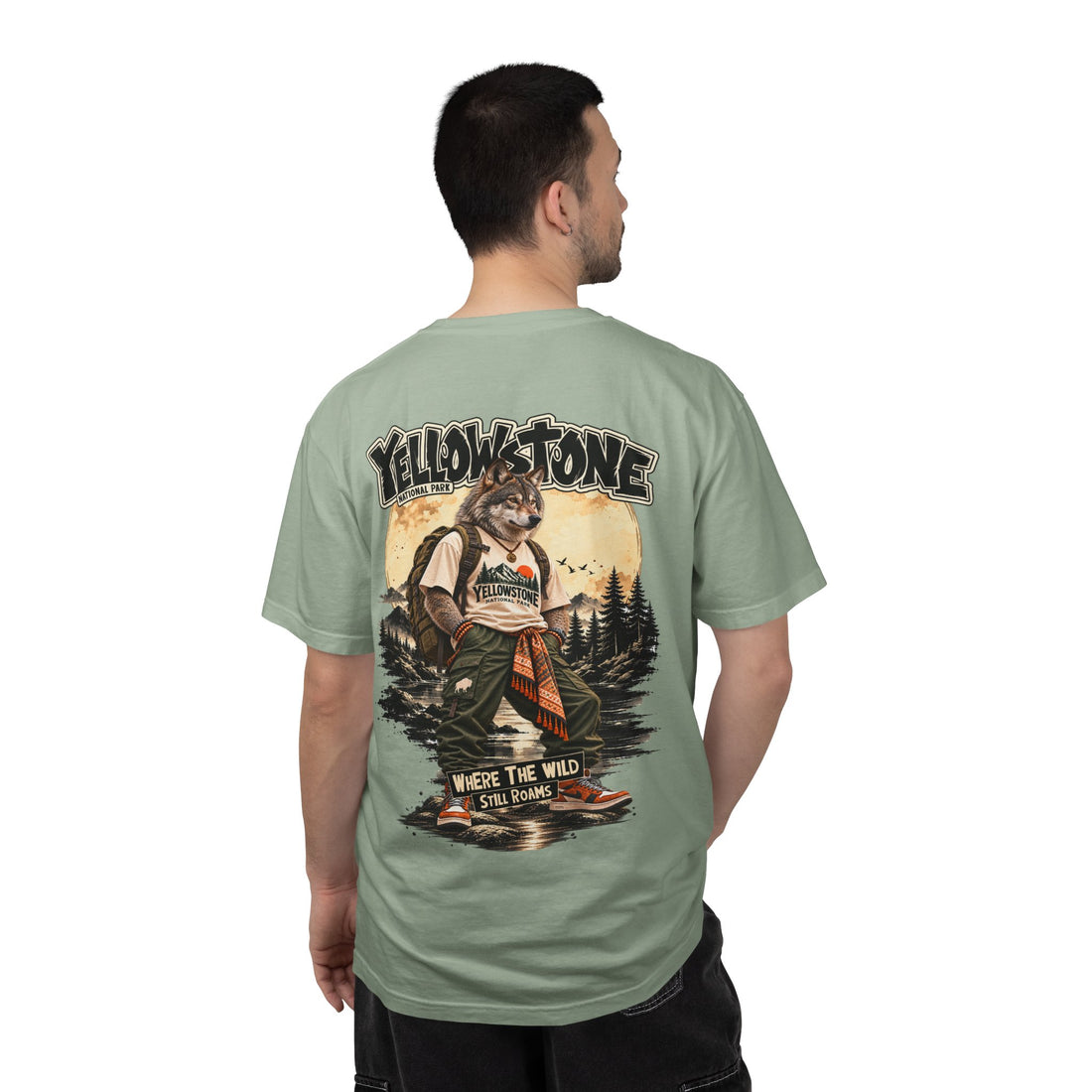 Yellowstone Wolf – Where the Wild Still Roams T-Shirt