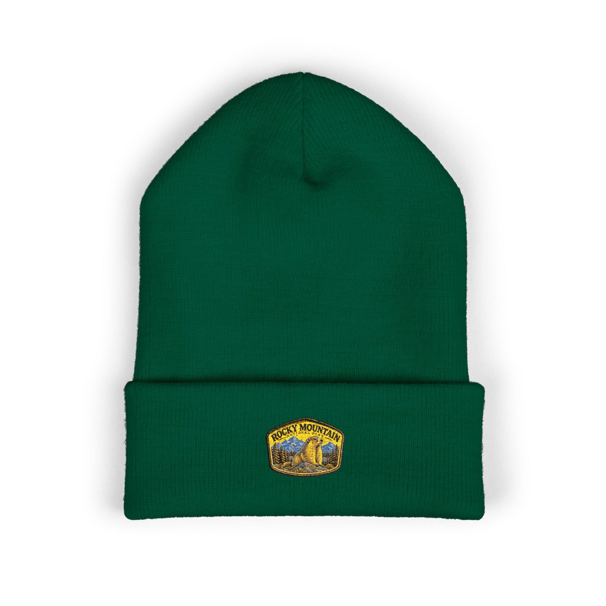 Rocky Mountain National Park Marmot Beanie Peak Arch Patch Logo