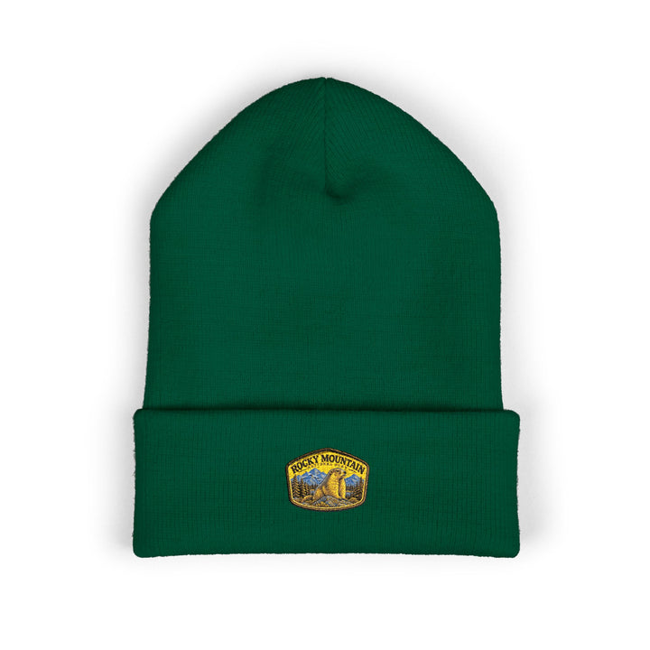 Rocky Mountain National Park Marmot Beanie Peak Arch Patch Logo