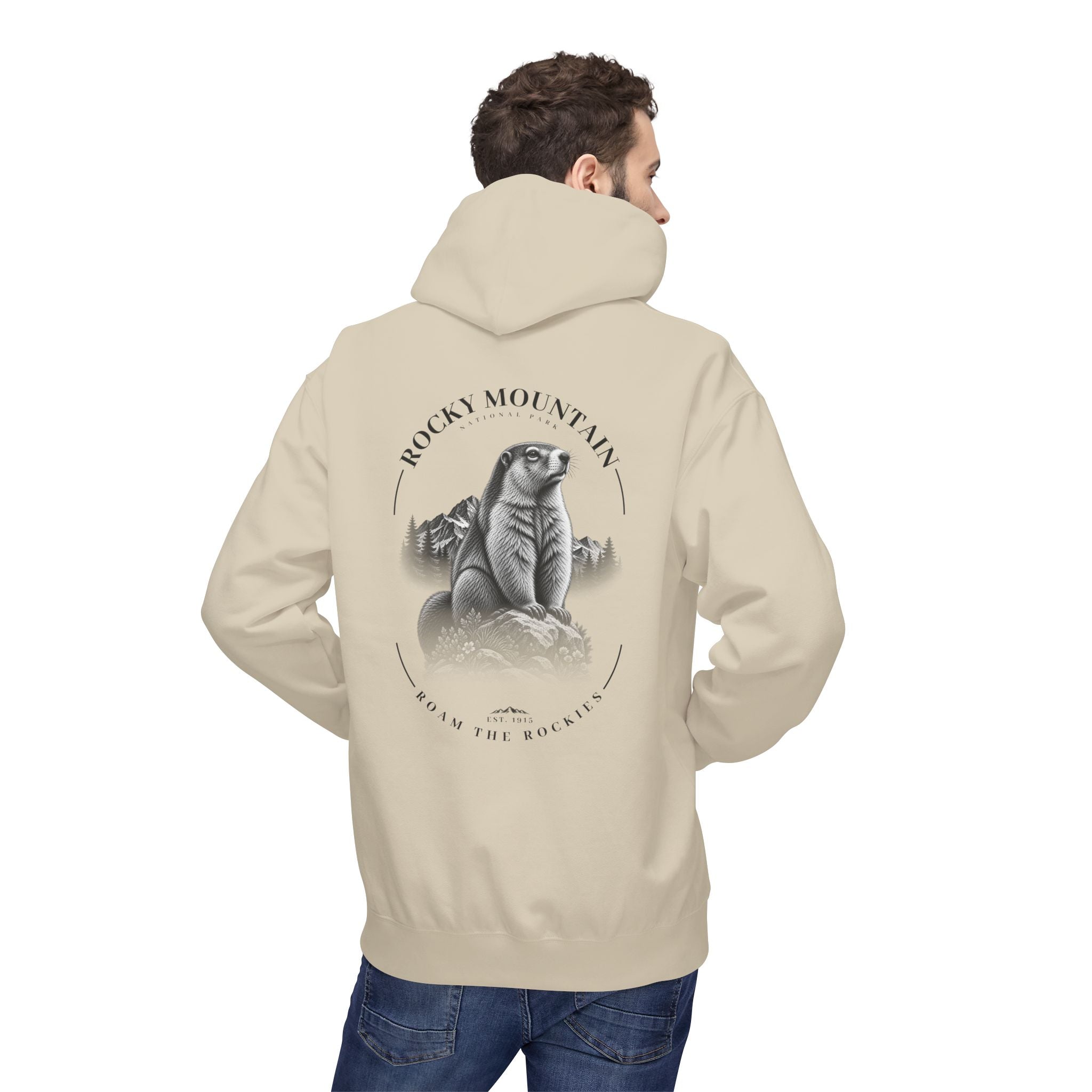 Rocky Mountain National Park Marmot Graphic Hoodie