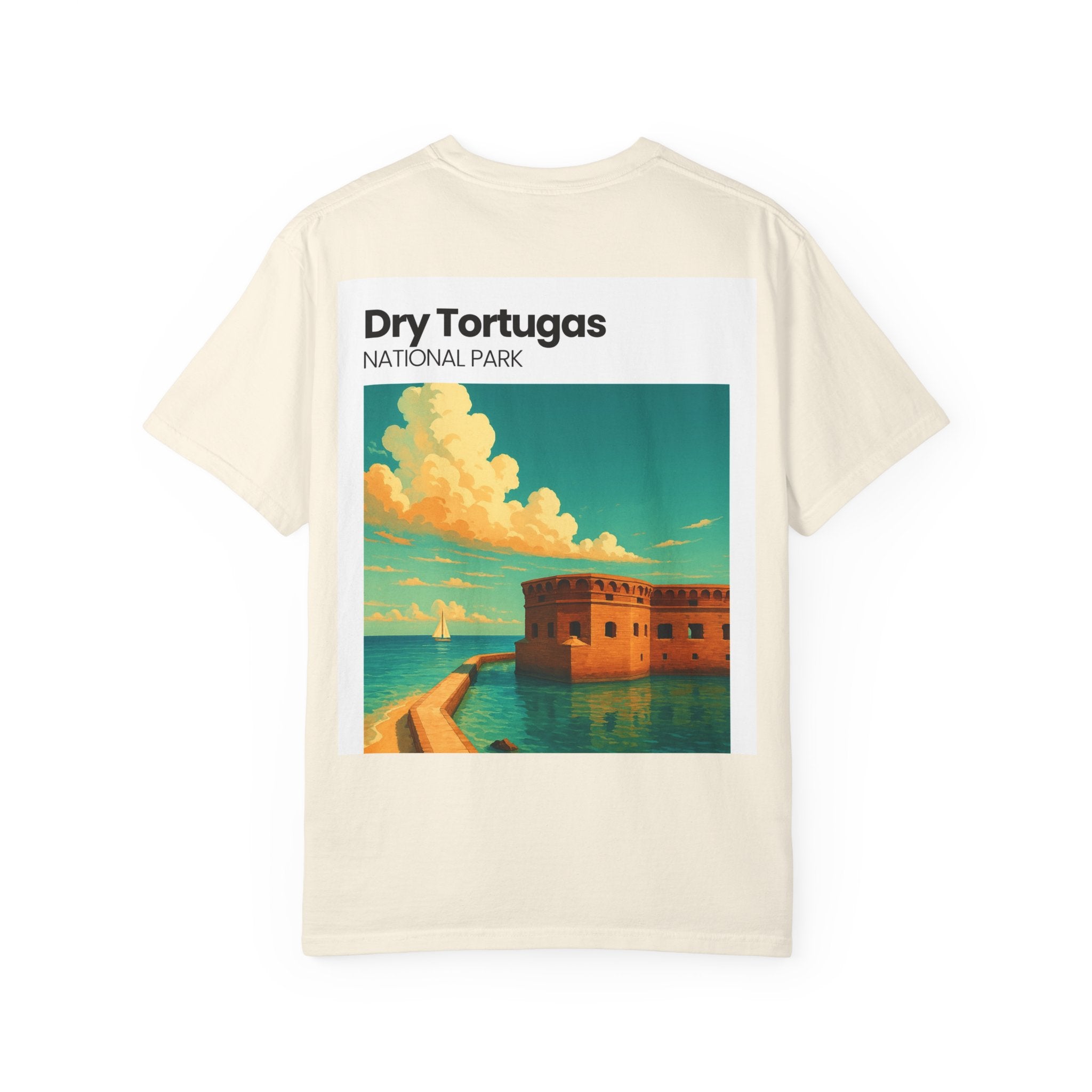 Dry Tortugas National Park Poster T-shirt | Vintage Fort Illustration