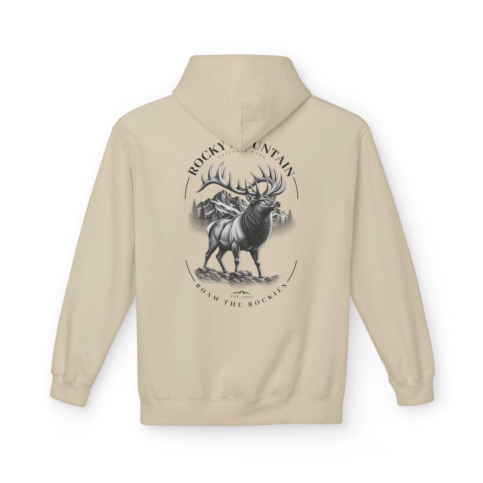 Rocky Mountain National Park Elk Graphic Hoodie