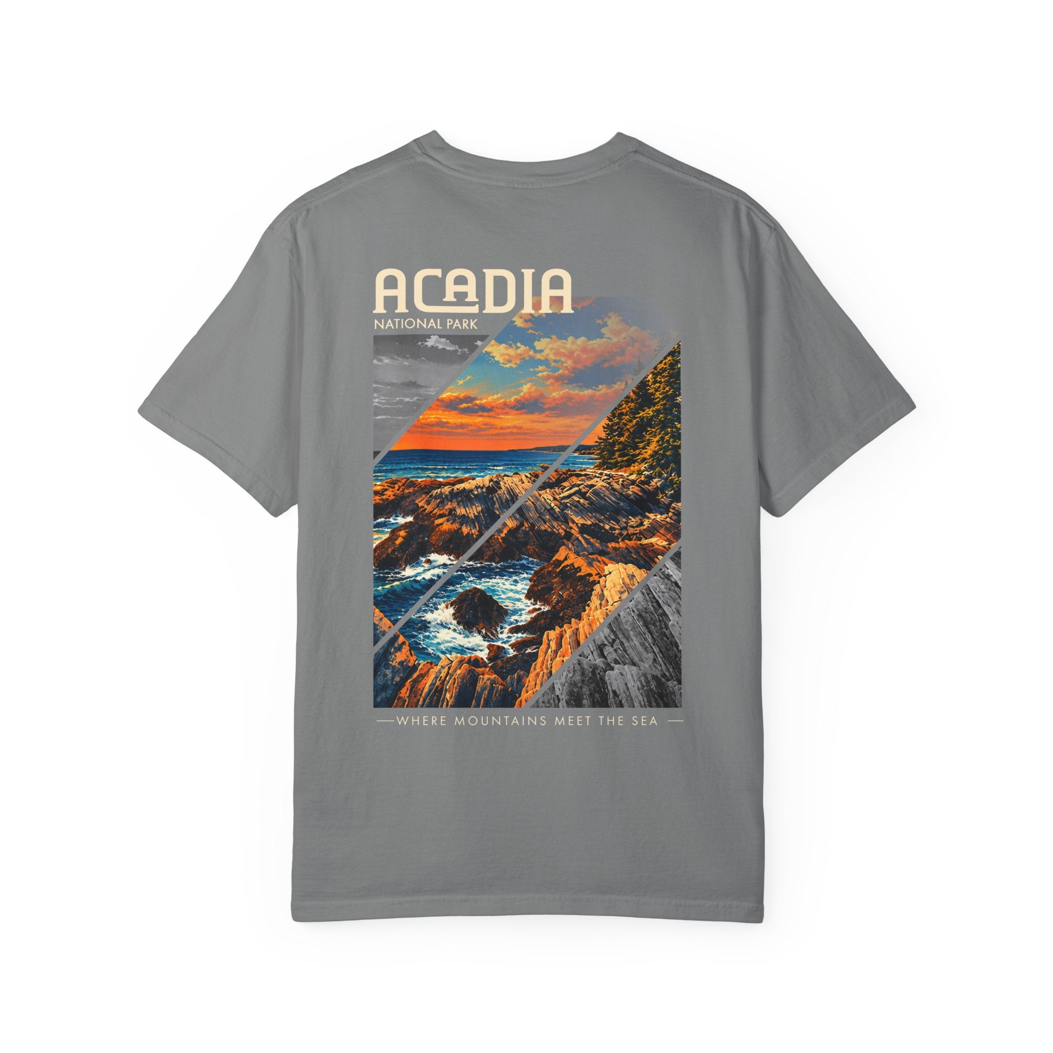 Acadia National Park Rocky Coast Graphic T-Shirt
