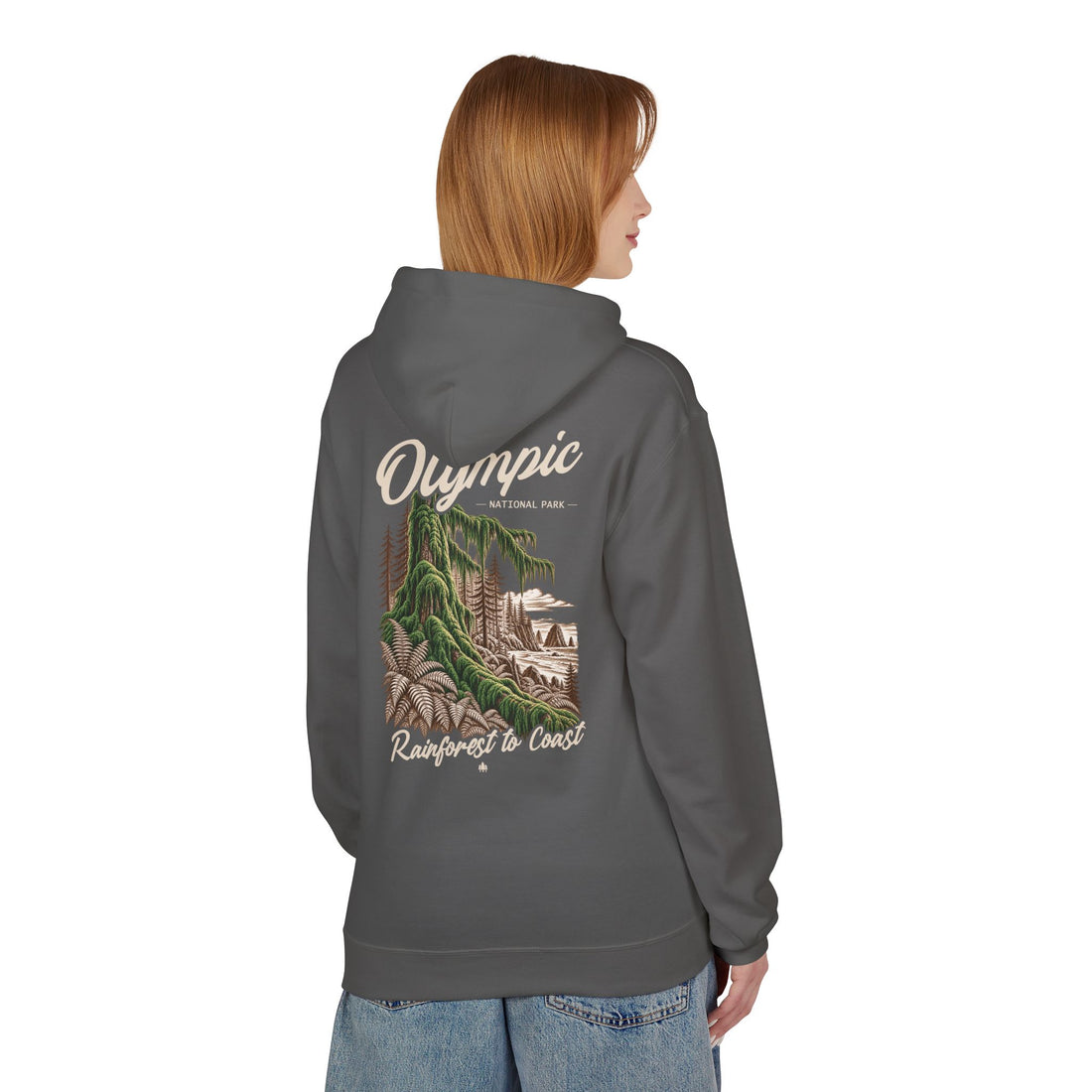 Olympic National Park Hoh Rainforest Graphic Hoodie