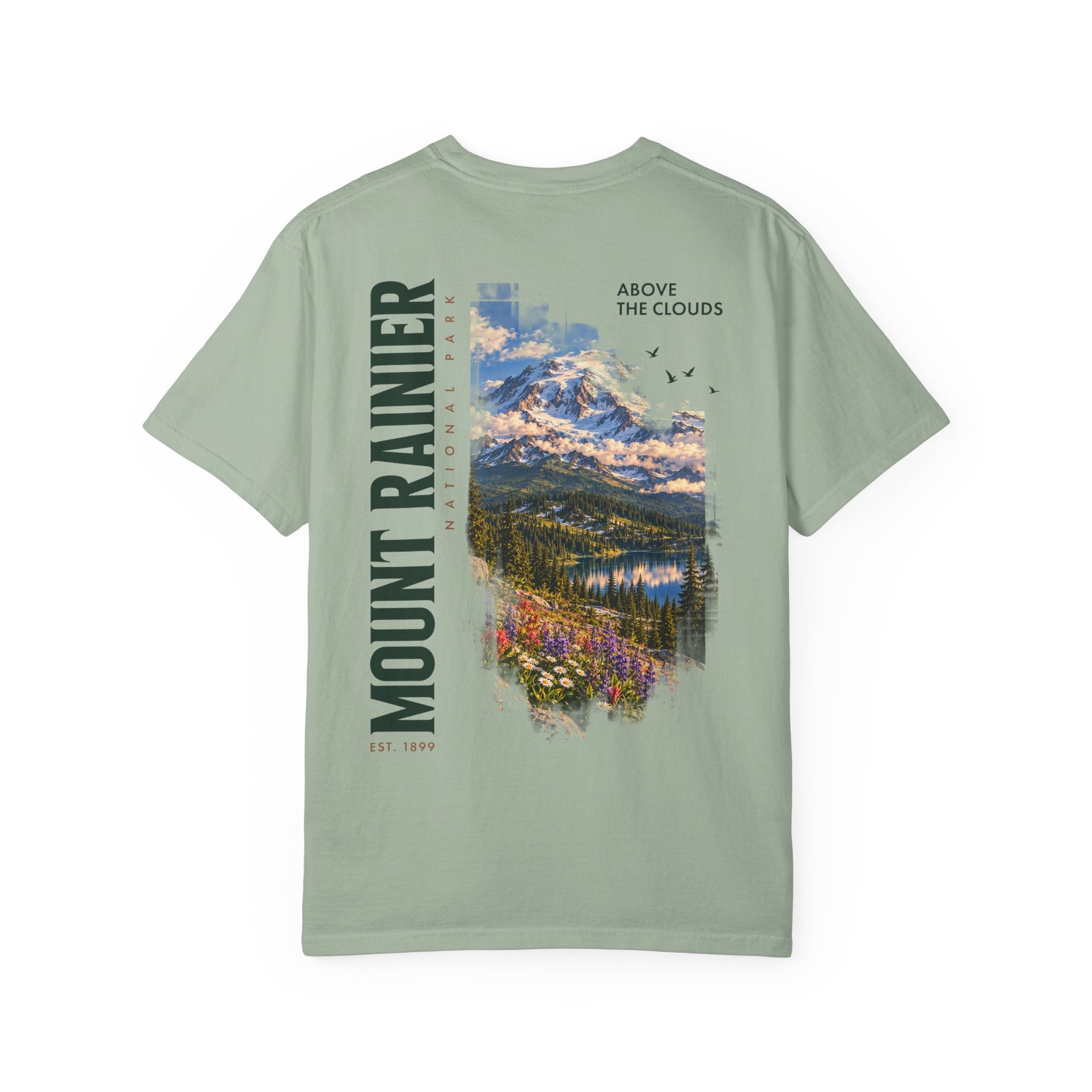 Mount Rainier National Park – Alpine Scene Graphic T-Shirt