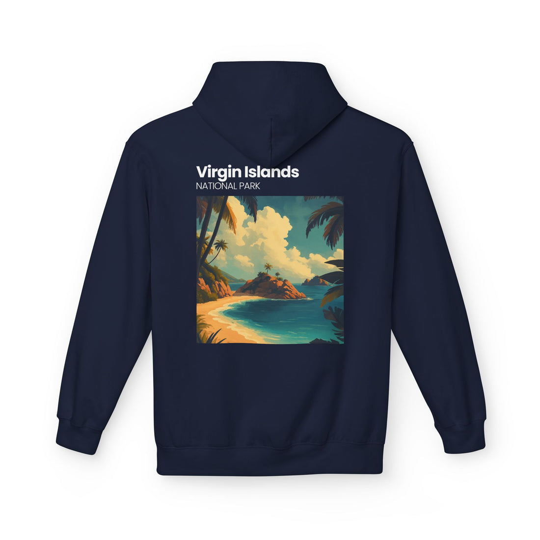 Virgin Islands National Park Beach Hoodie | Tropical Island Sunset
